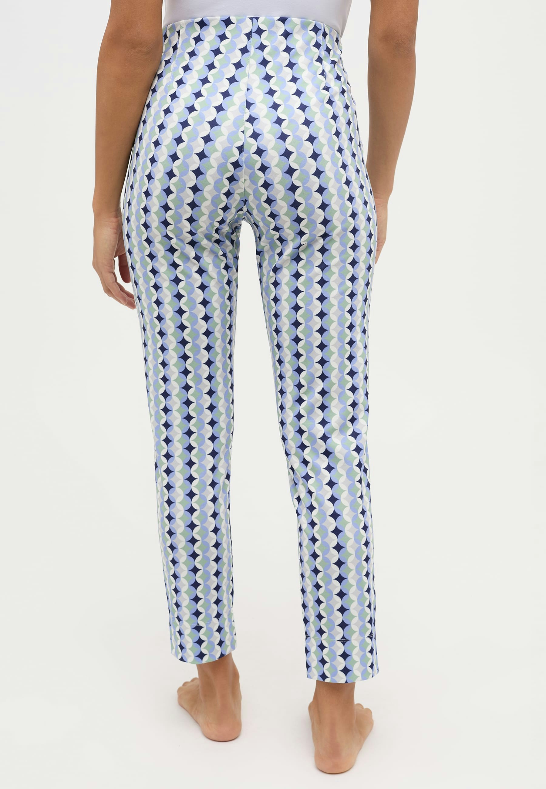 Hose Ornella Jump mit Retro-Print