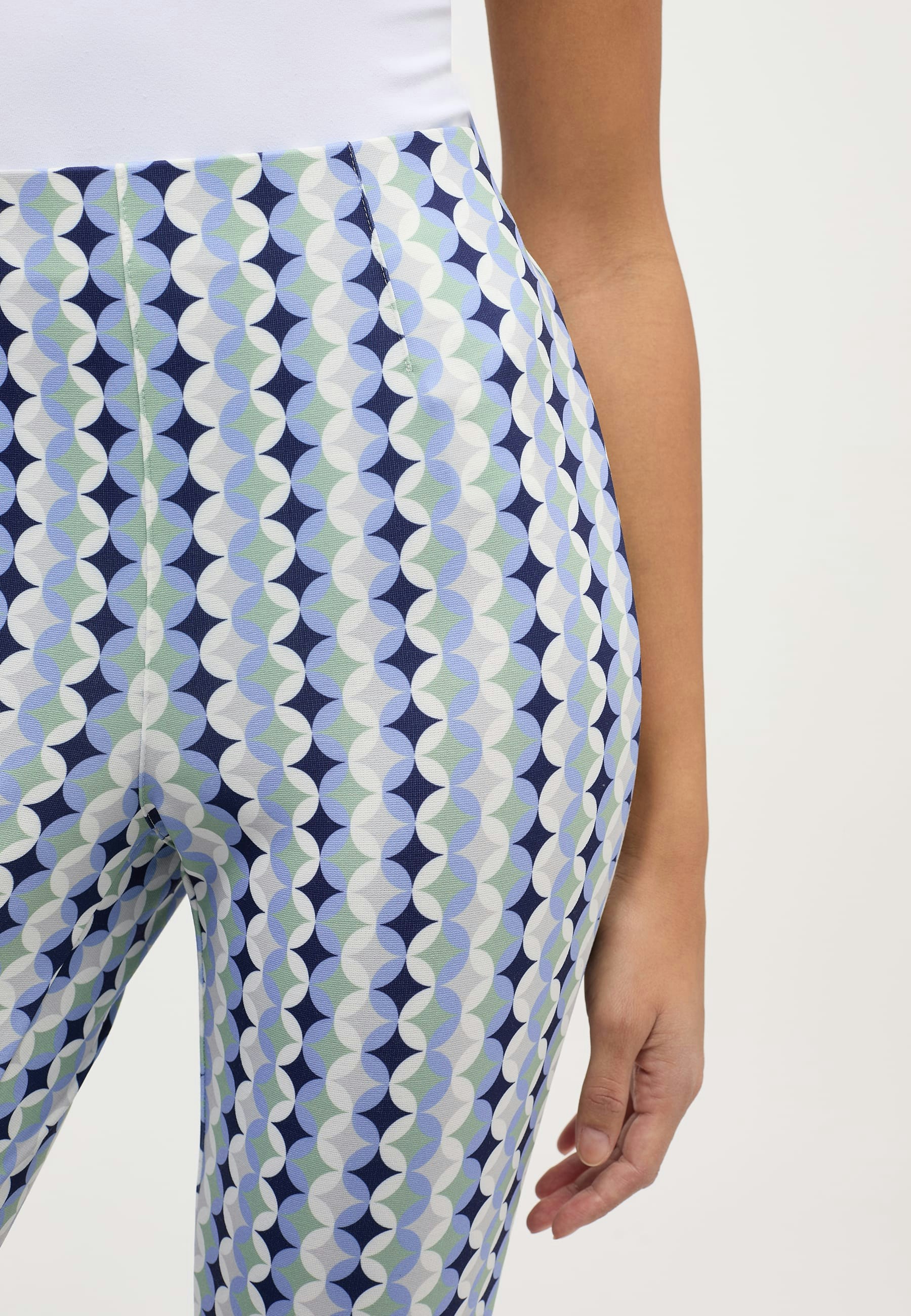 Hose Ornella Jump mit Retro-Print