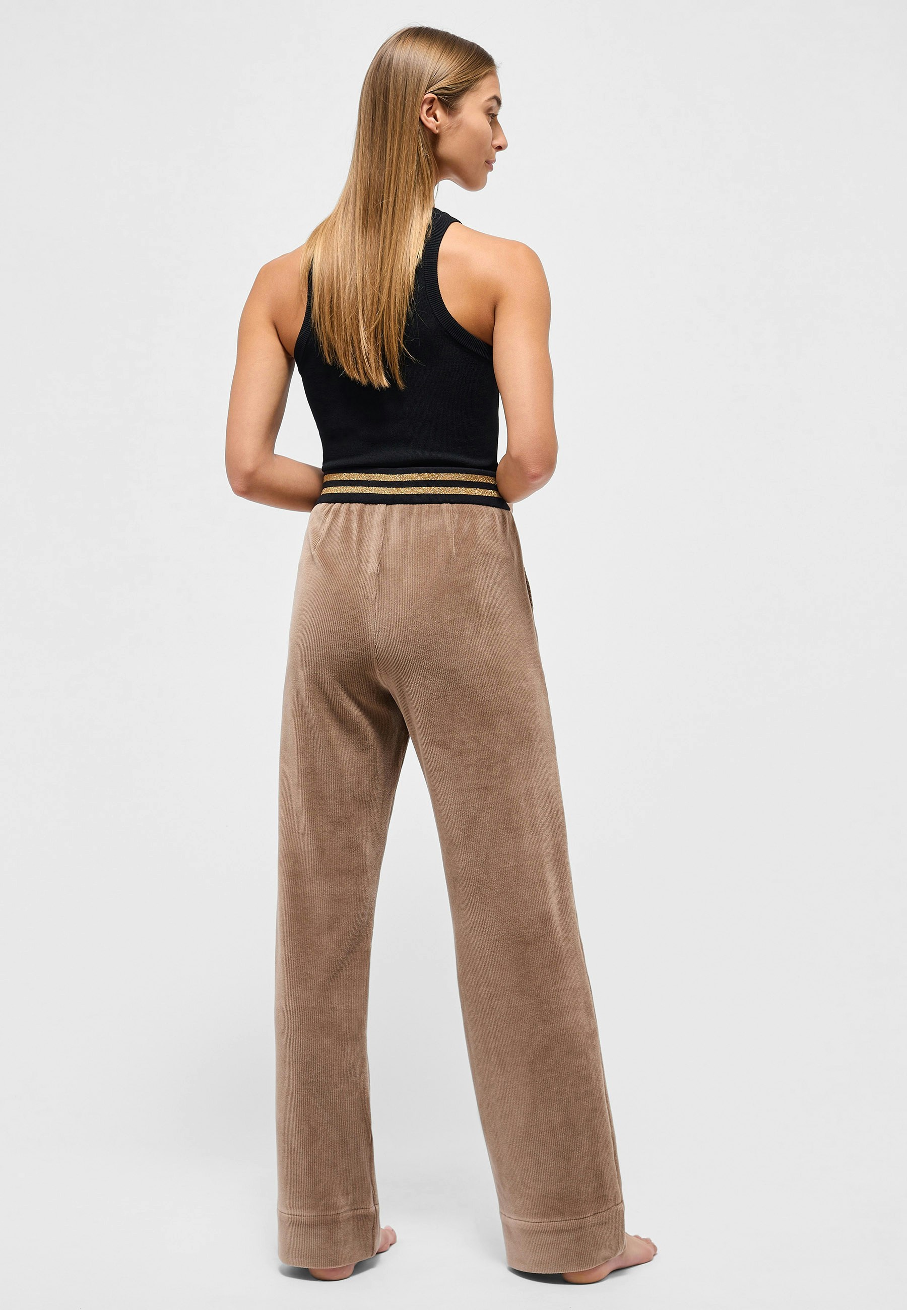 Pants Jump Wide Leg with jersey cord