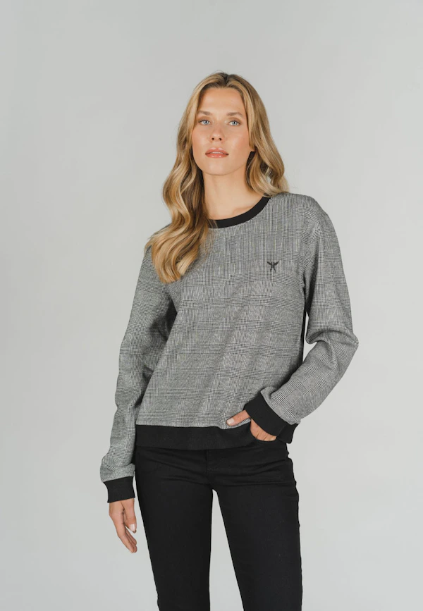 Sweater mit modischem Muster