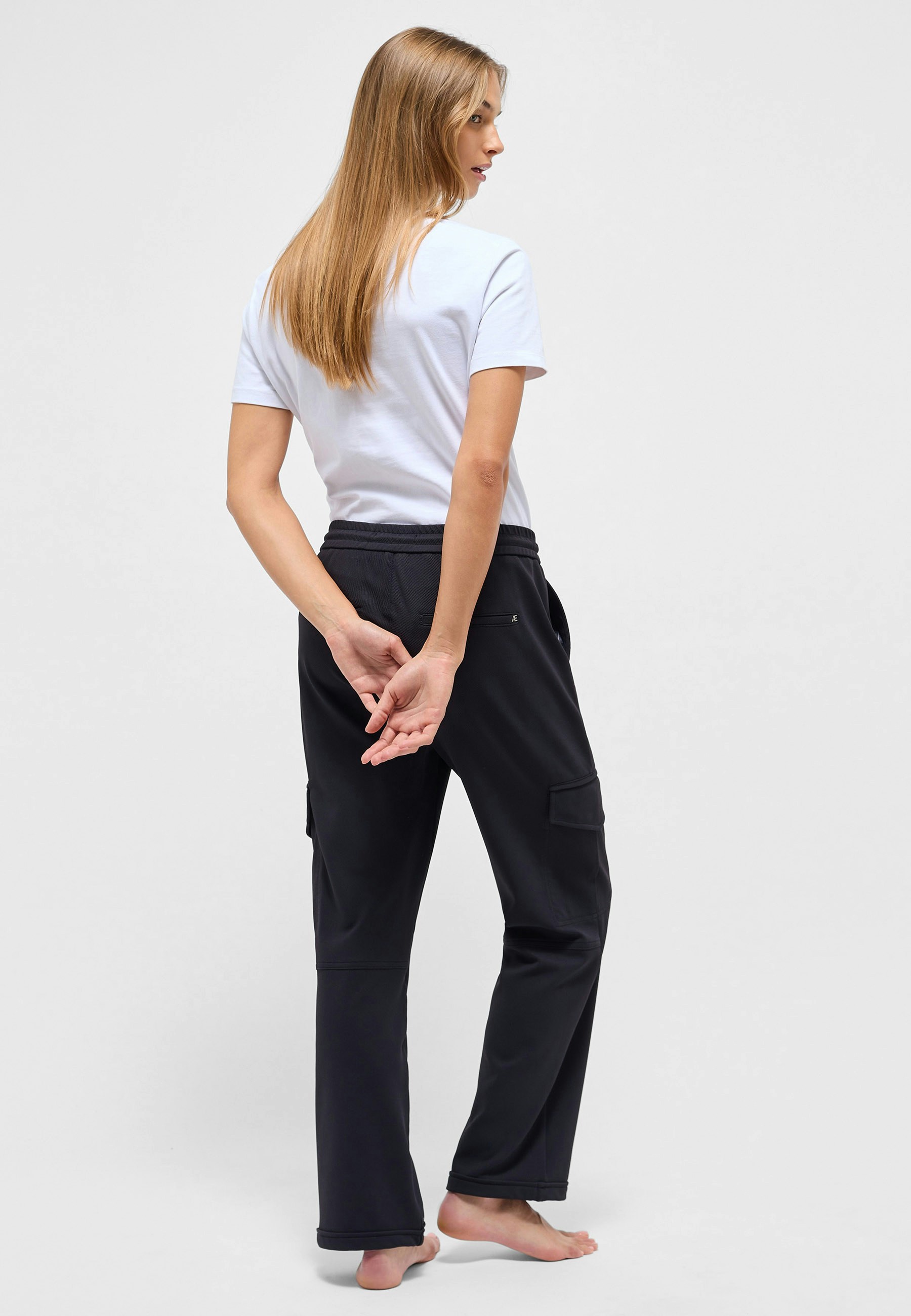 Dehnbare Hose Cropped Cargo Jogger