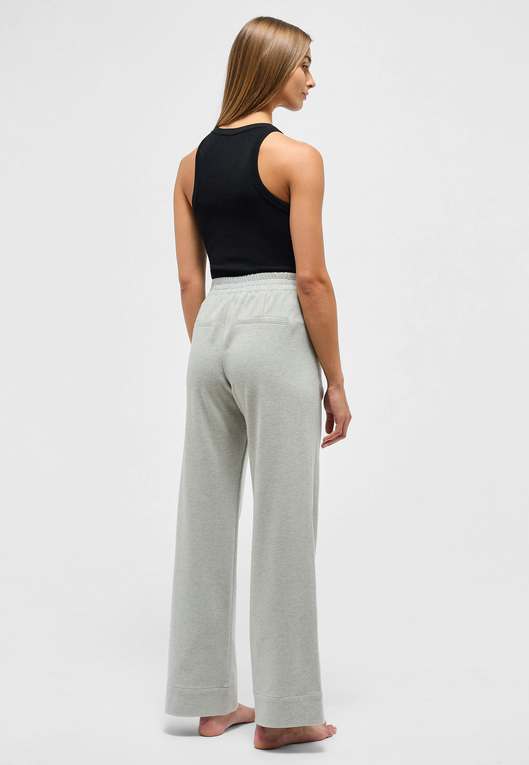 Hose Jump Wide Leg mit Schmuckdetail