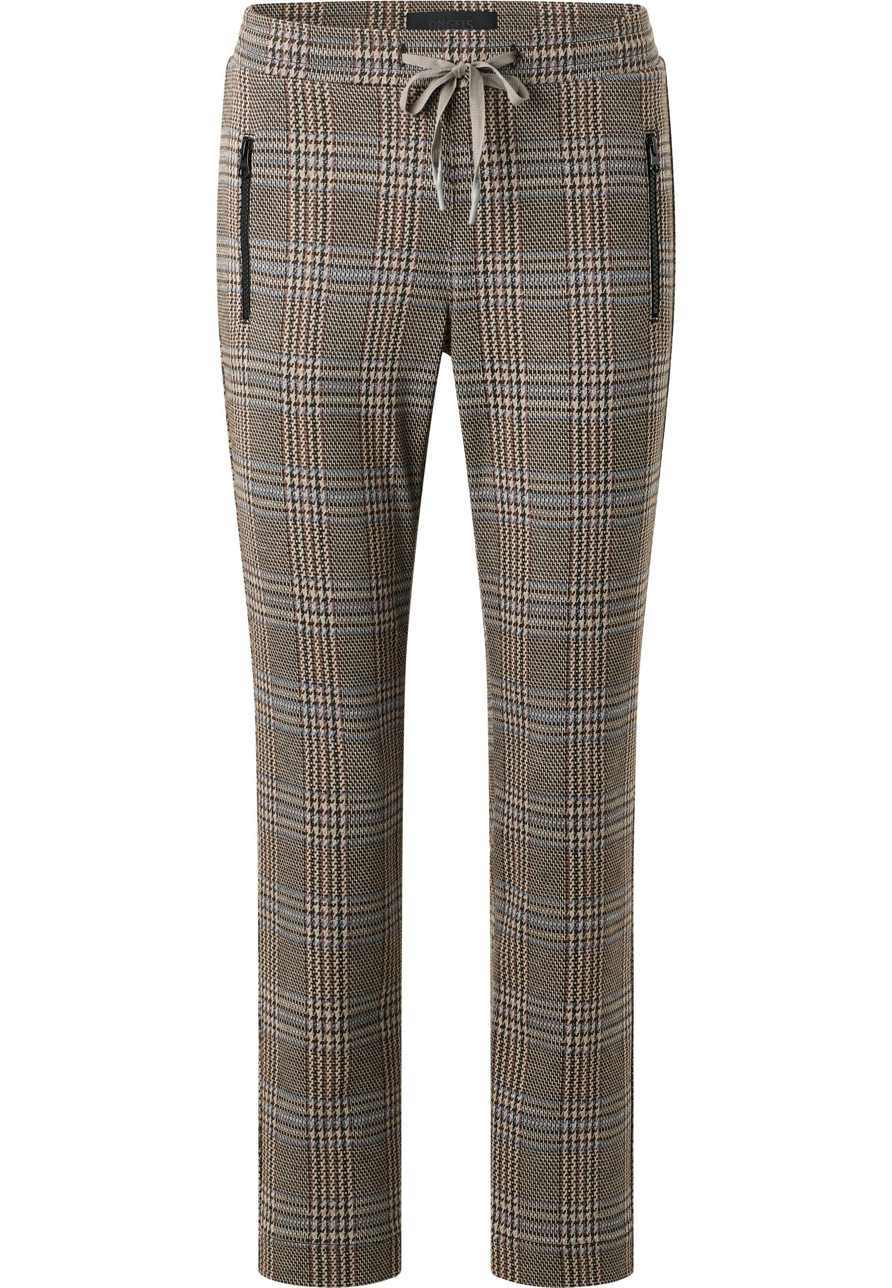 Pants Louisa Shape Zip with decorative zippers