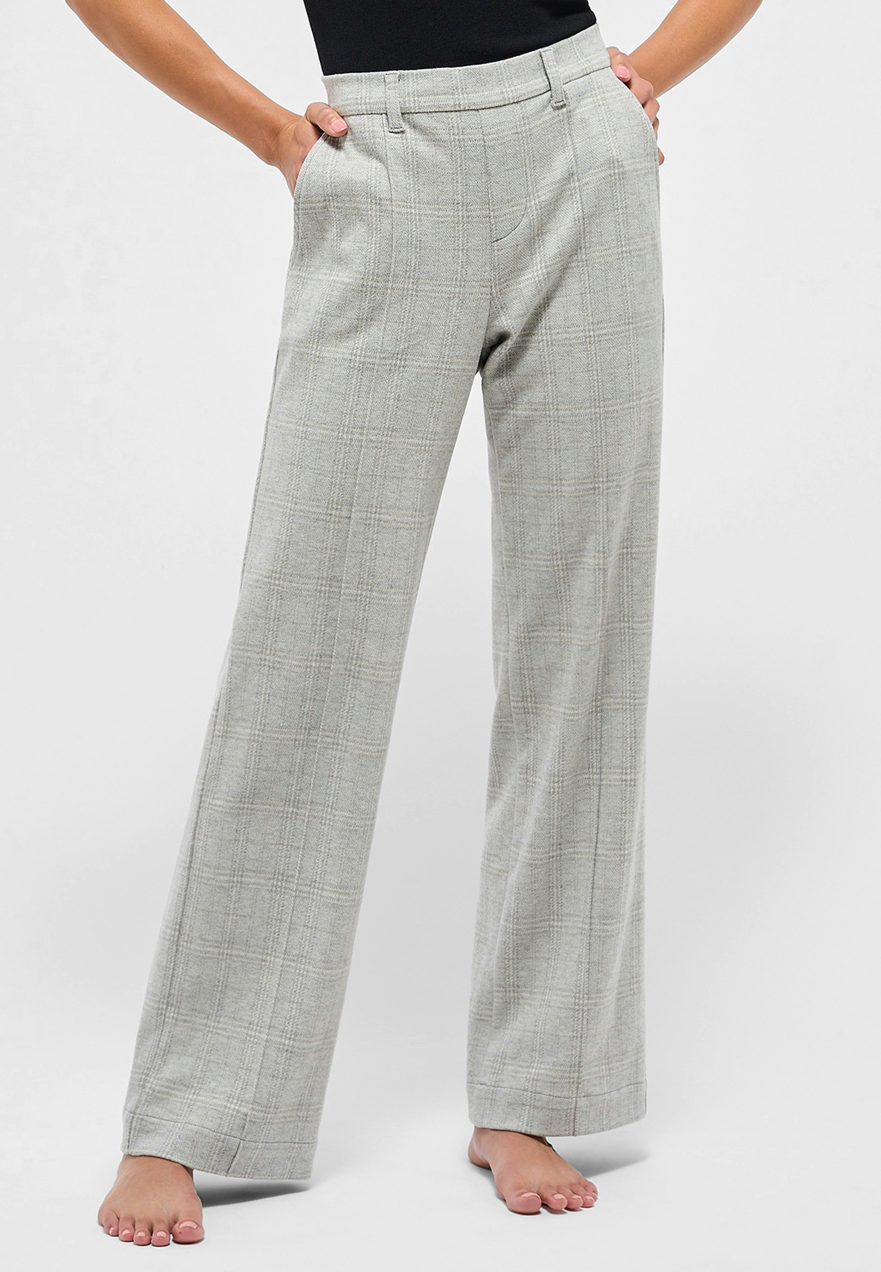 Checked pants Sporty Wide Leg
