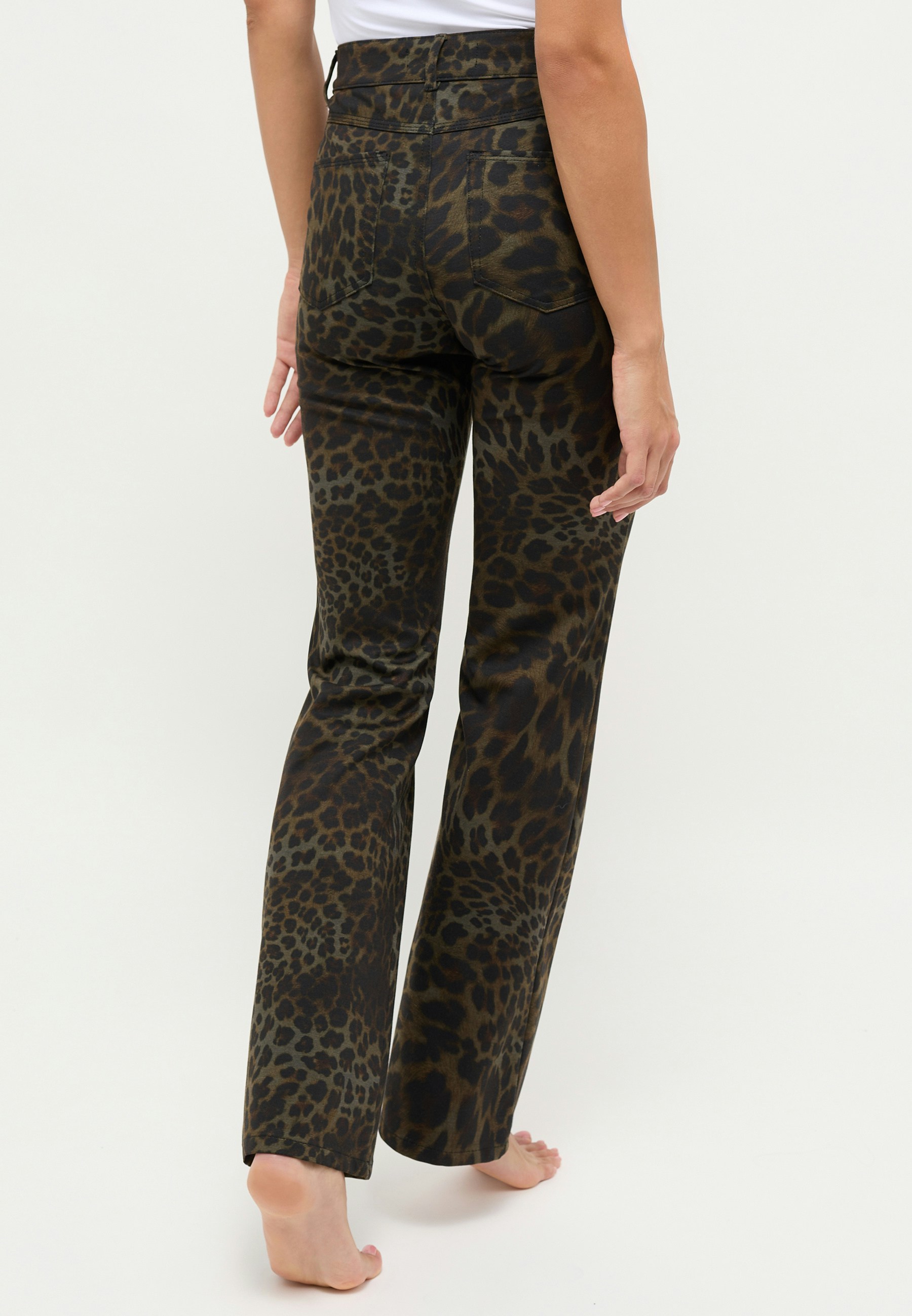 Pants Leni Flared with leopard pattern