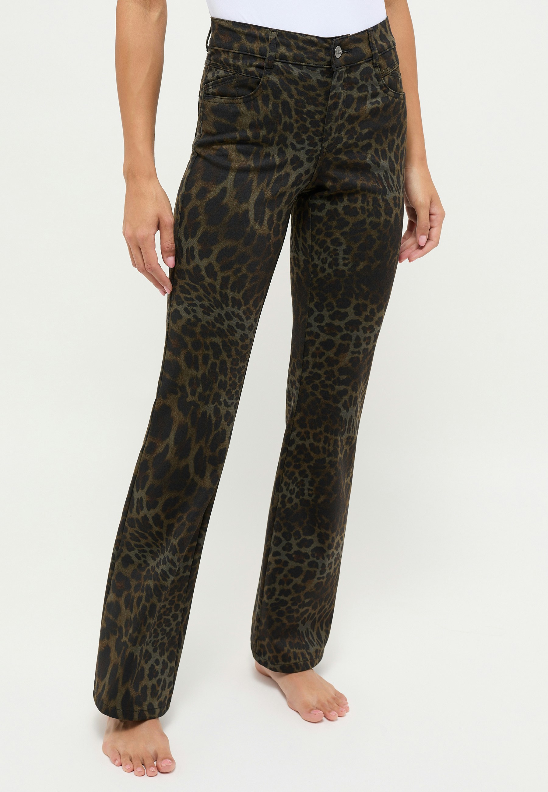 Pants Leni Flared with leopard pattern