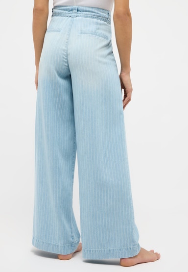 Jeans New Wide Leg mit Nadelstreifen