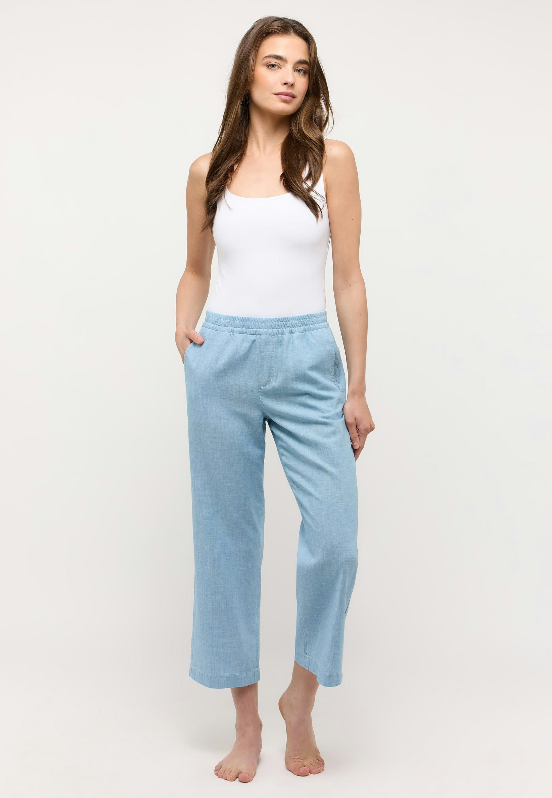 Hose Linn Jump mit Leinenoptik