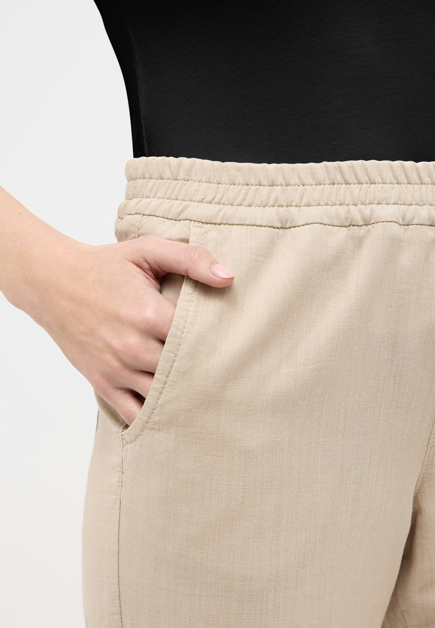 Hose Linn Jump mit Leinenoptik