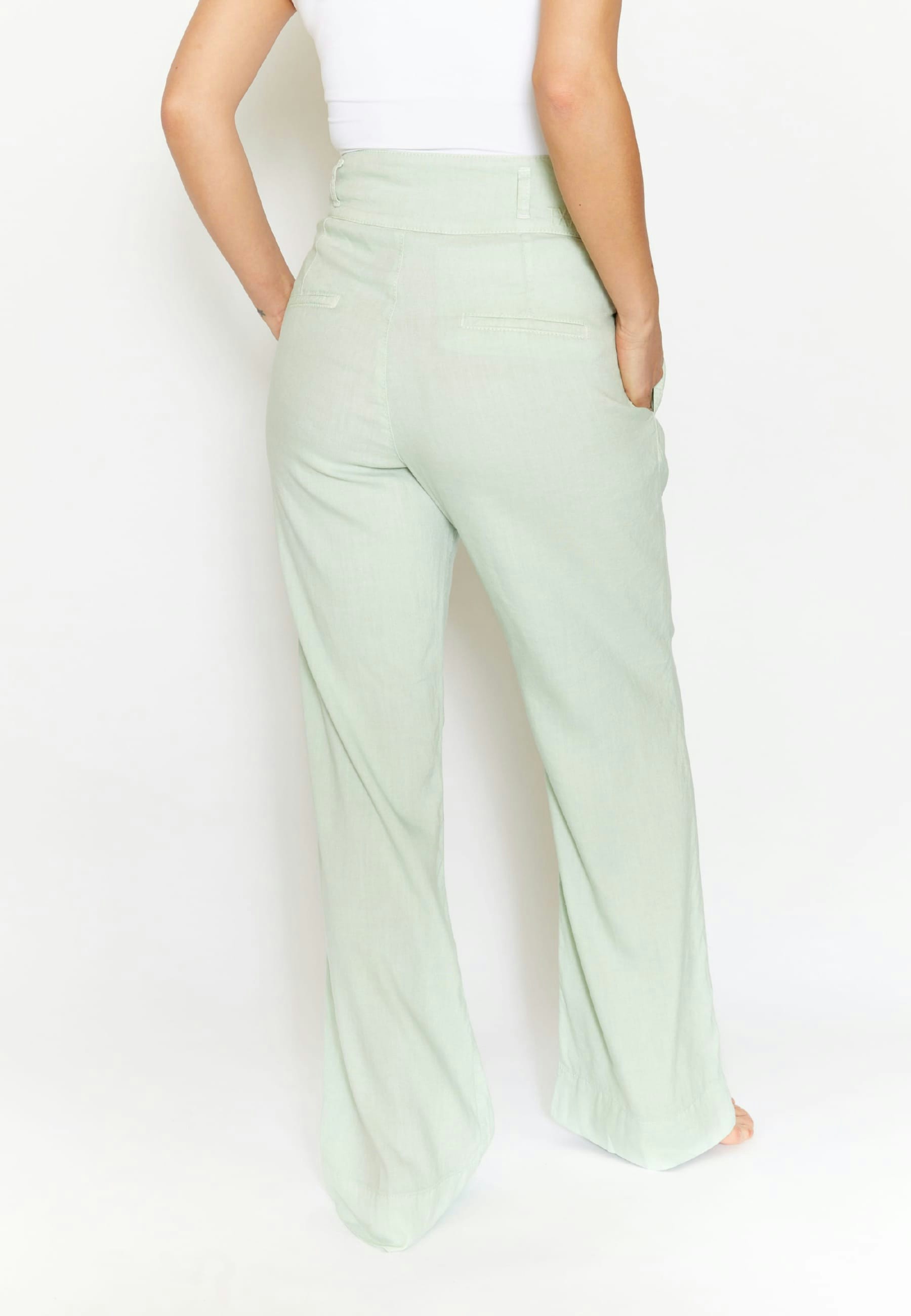 Wide-leg fabric pants Tessa