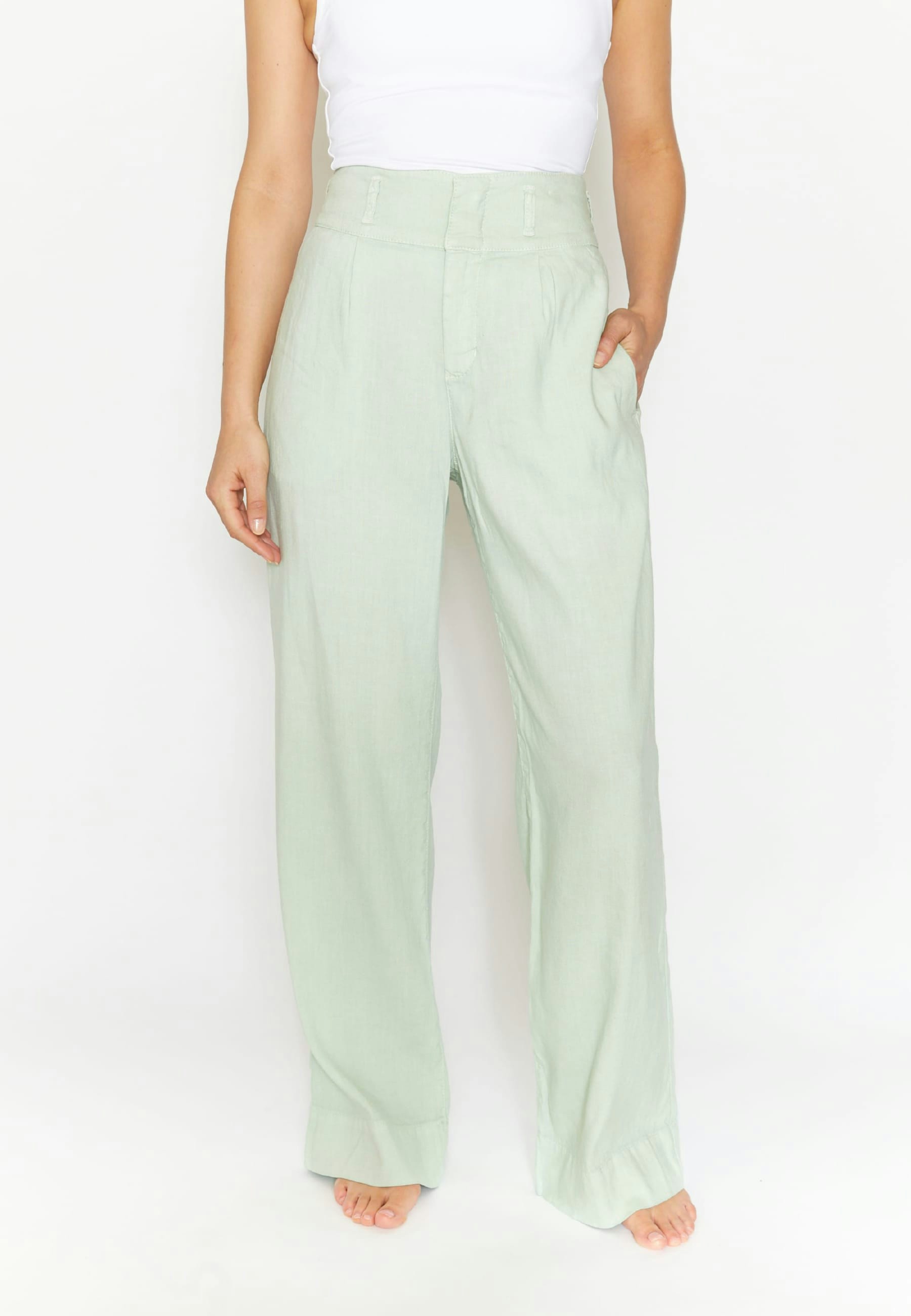 Wide-leg fabric pants Tessa