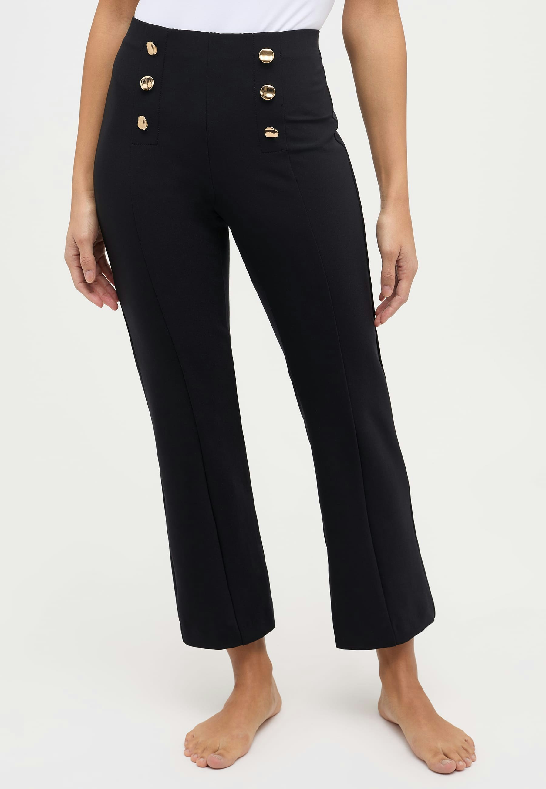 Pants Leni Crop with elegant buttons