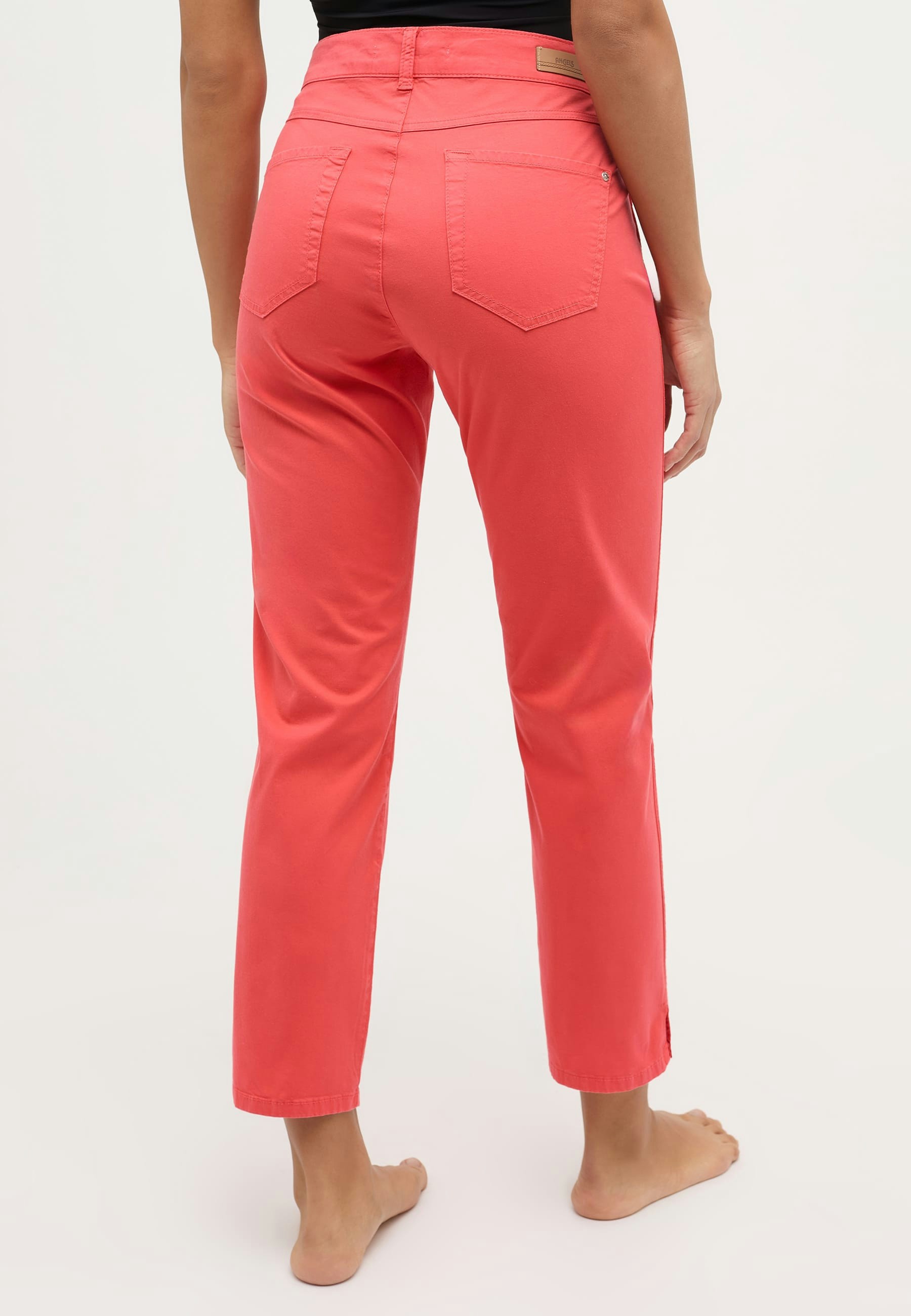 Hose Cici Crop Slit im Uni-Design