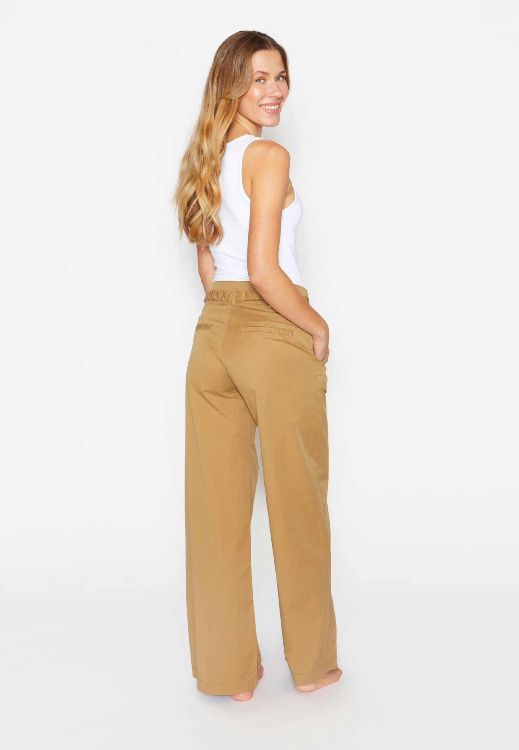 Weite Hose Detail Wide Leg