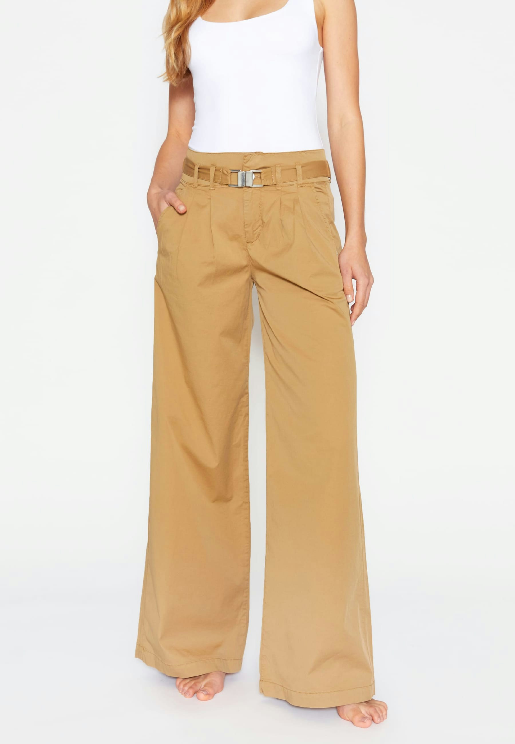 Weite Hose Detail Wide Leg