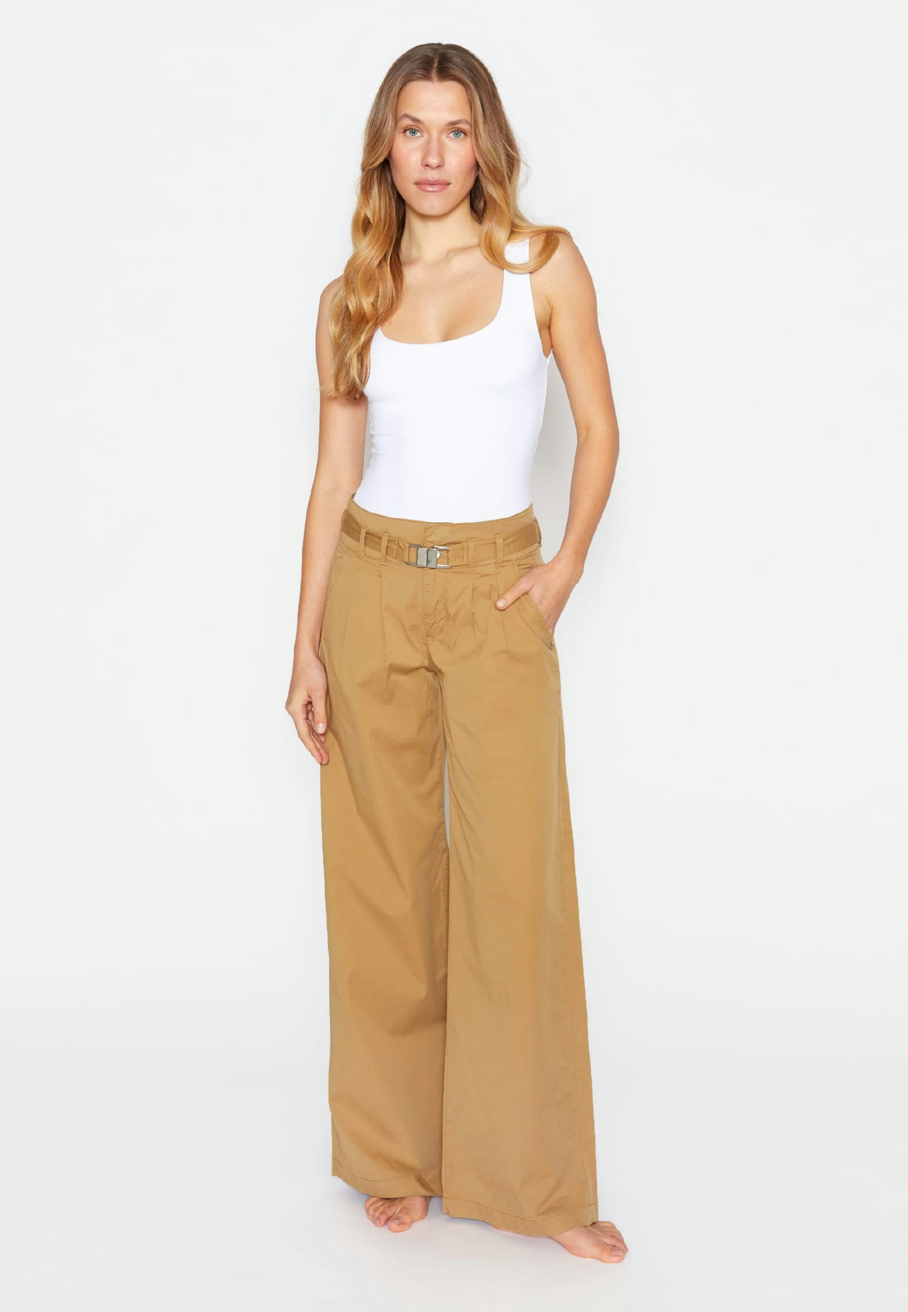 Weite Hose Detail Wide Leg
