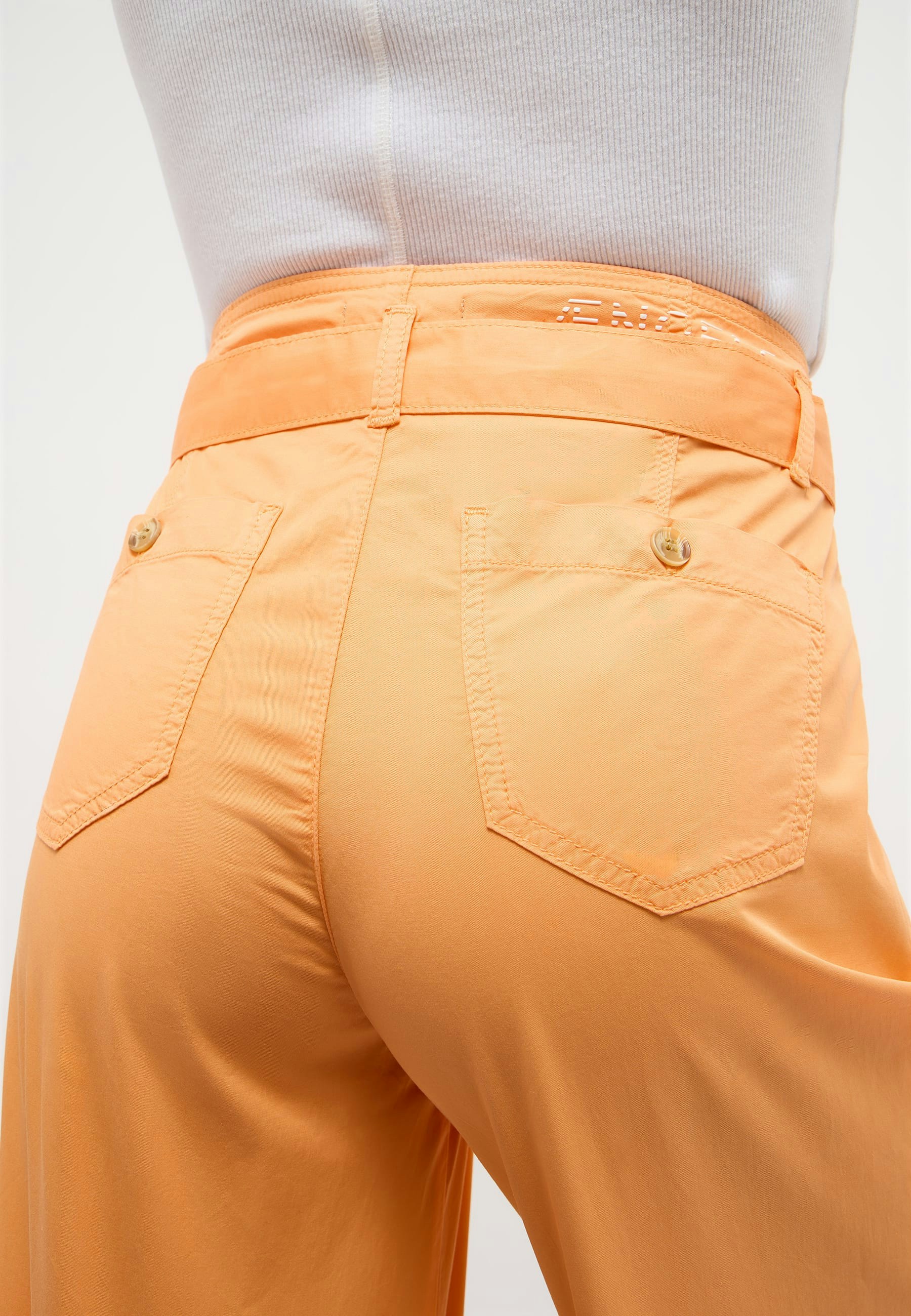 Pants Cropped Detail Culotte with belt