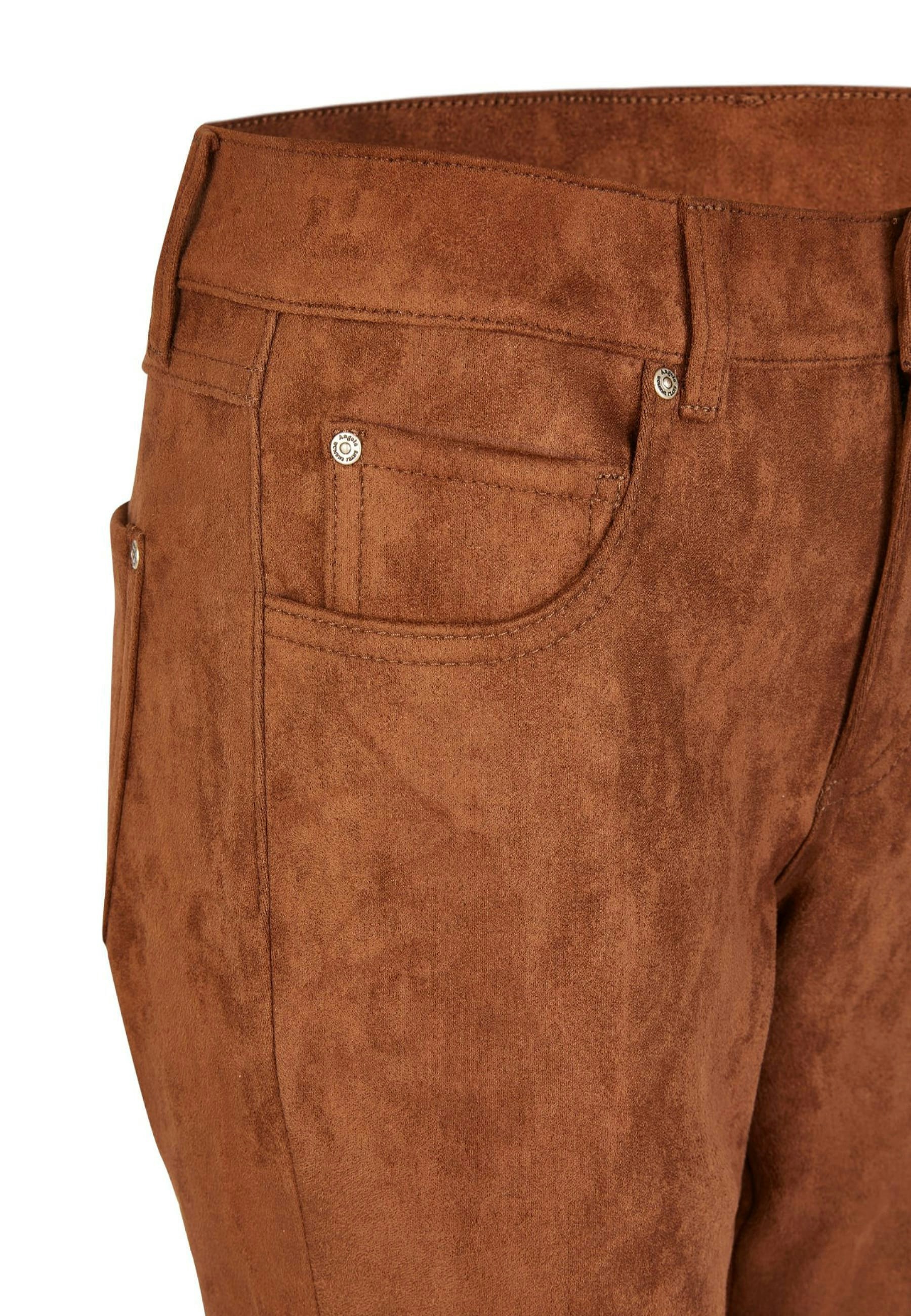 Lederimitathose Skinny in Uni-Design