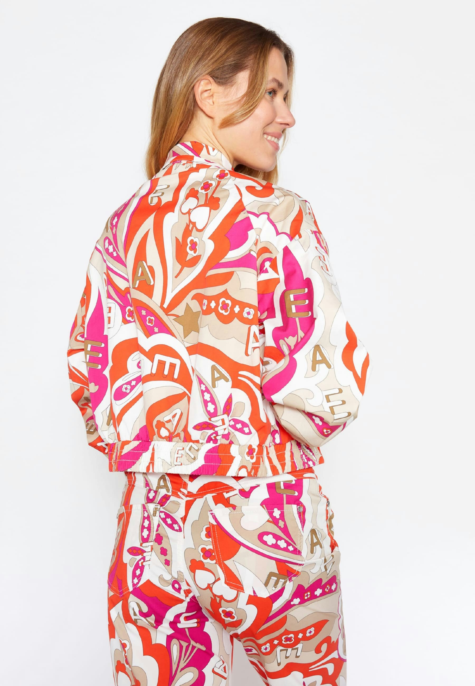 Blouson with retro print