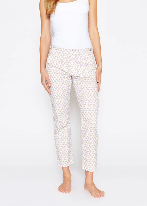 Hose Detail Straight mit grafischem Print