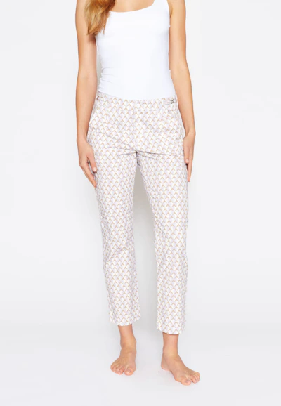 Hose Detail Straight mit grafischem Print
