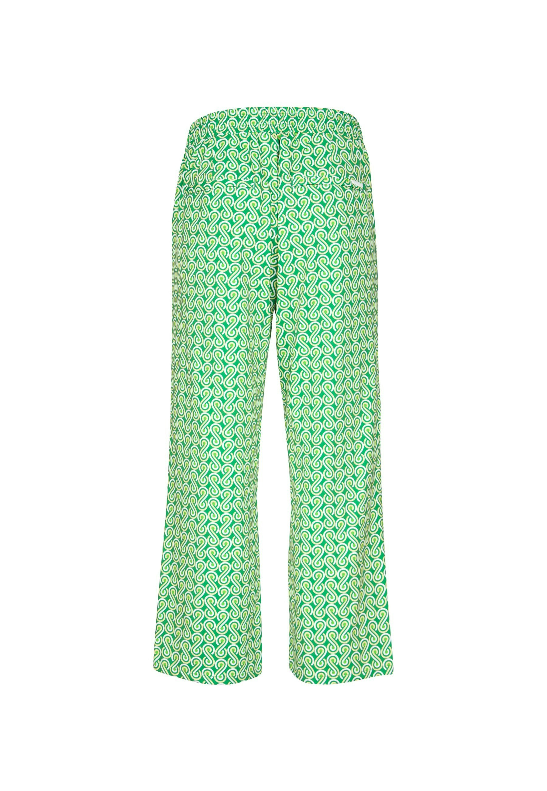 Pants Jogger Culotte with 70s print