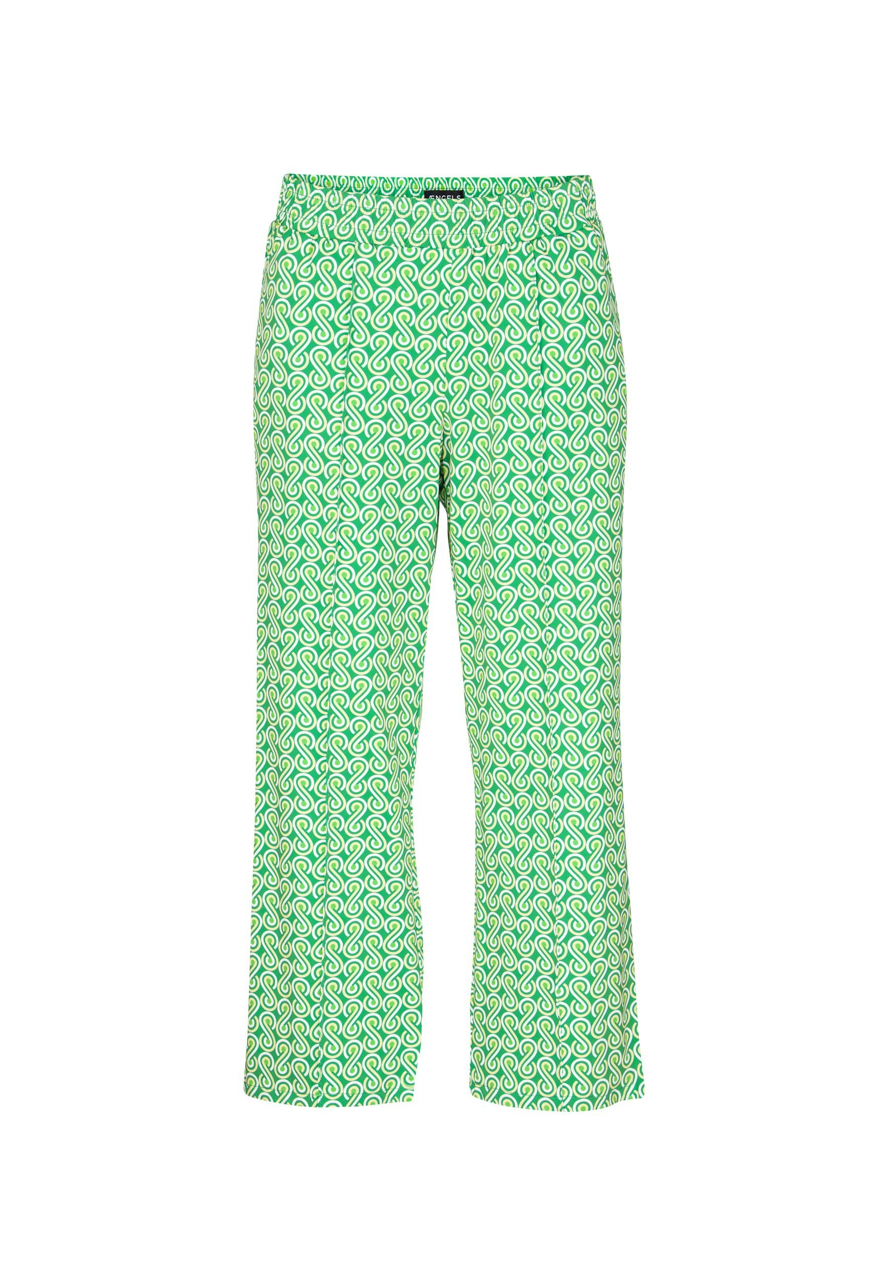 Pants Jogger Culotte with 70s print