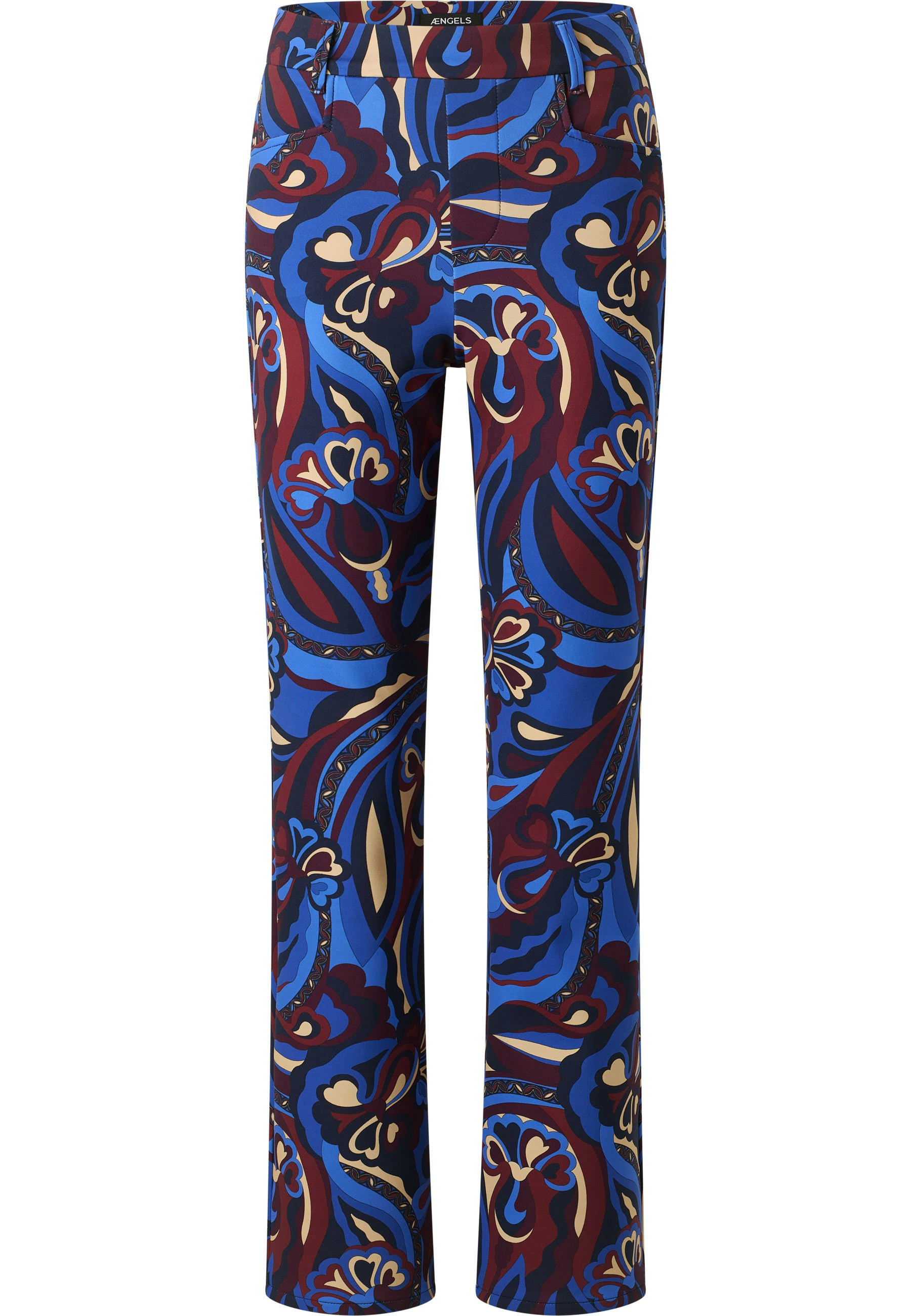 Hose Bootcut mit Modern Flower Print