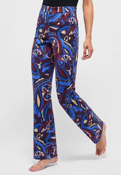 Hose Bootcut mit Modern Flower Print