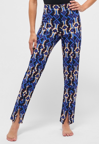 Hose Slit Slim mit Graphic Print