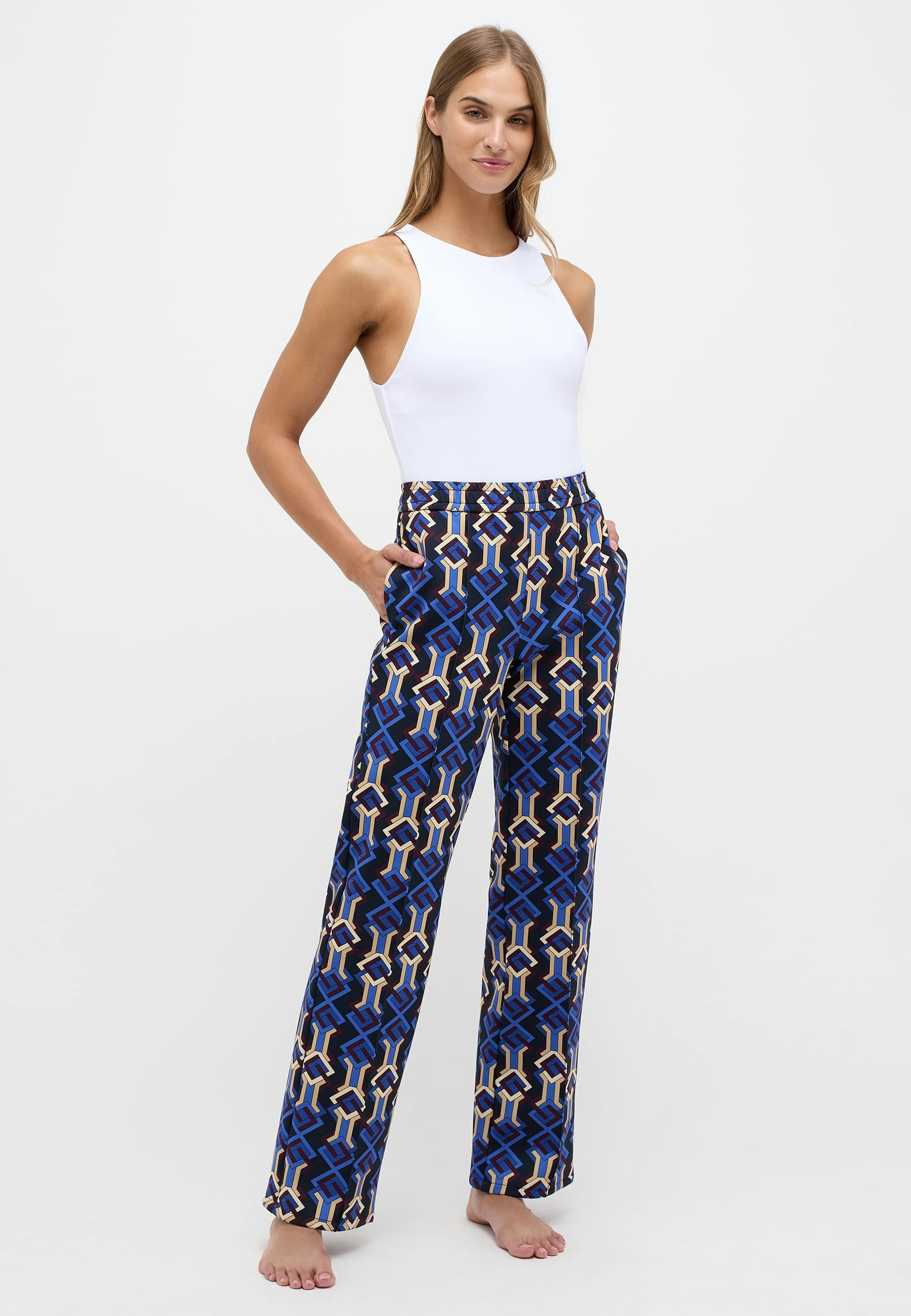Pants Jogger Wide Legs with graphic print