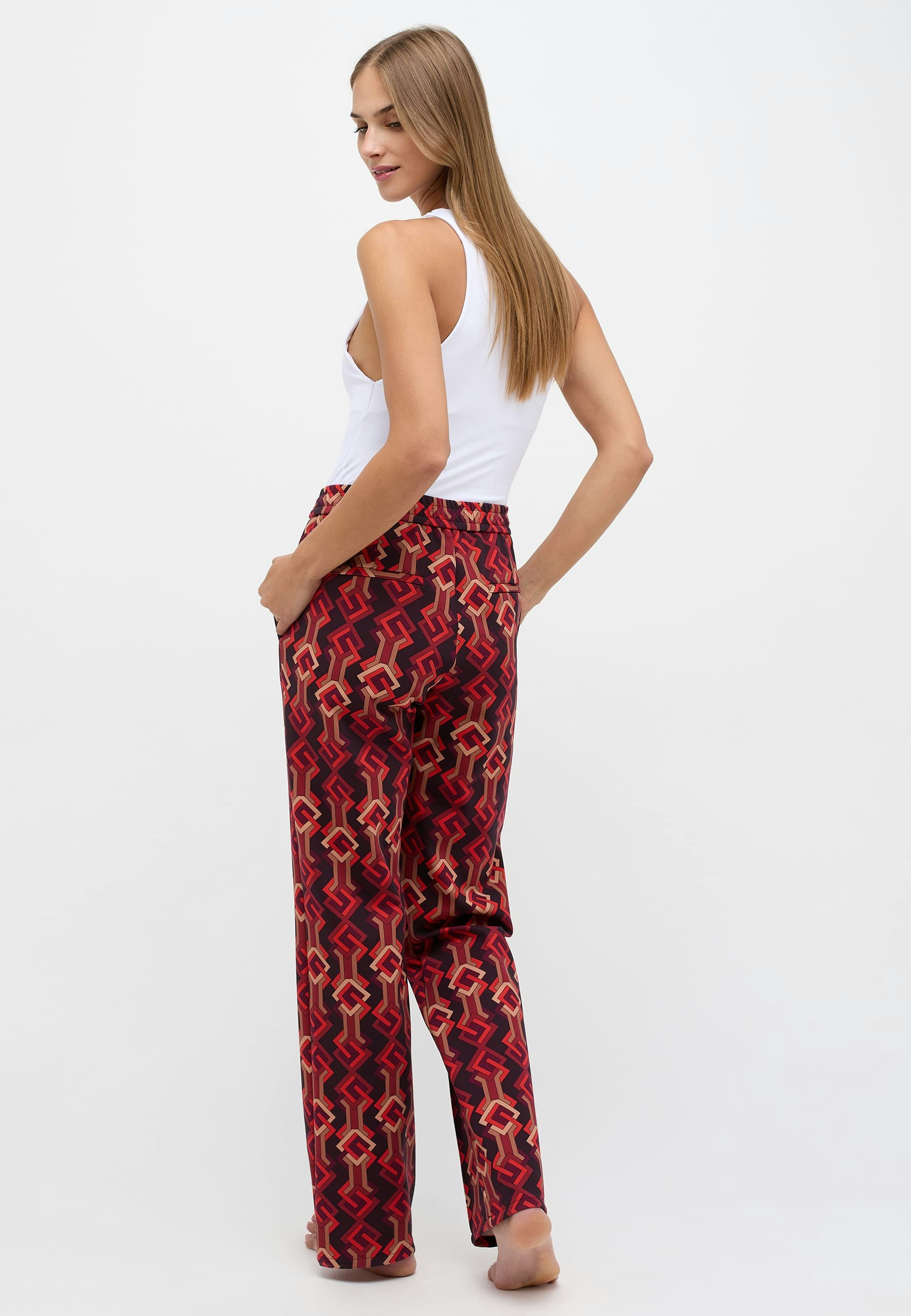 Pants Jogger Wide Legs with graphic print