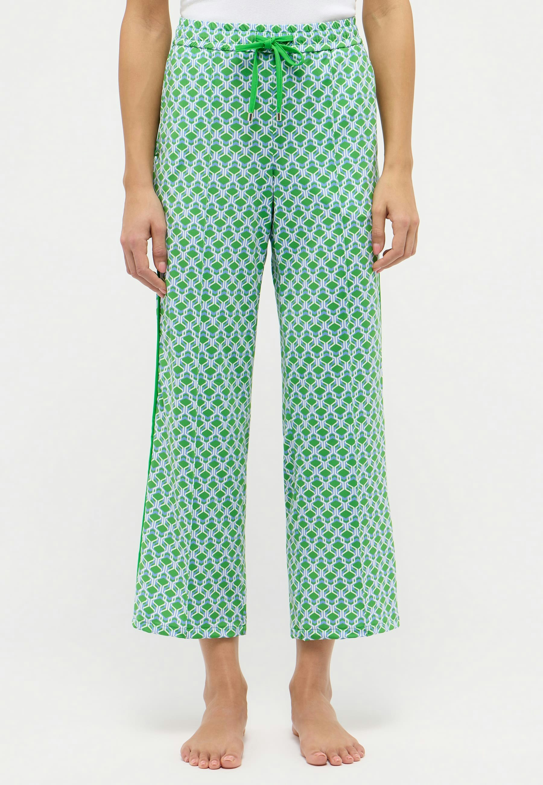 Pants Jogger Galon Culotte with retro print