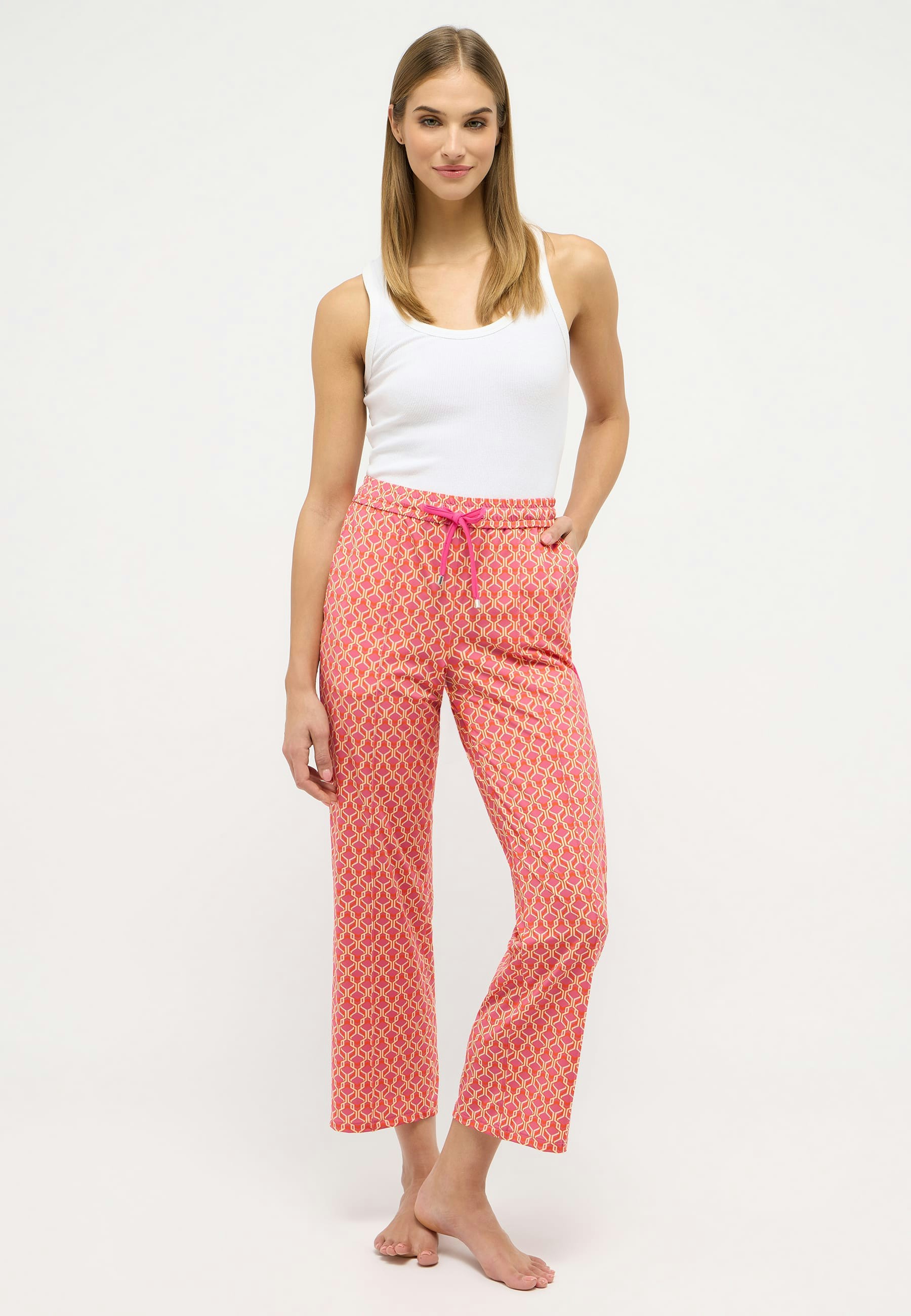 Hose Jogger Galon Culotte mit Retro-Print