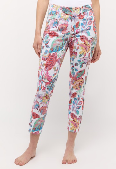 Hose Ornella mit Blumenmuster