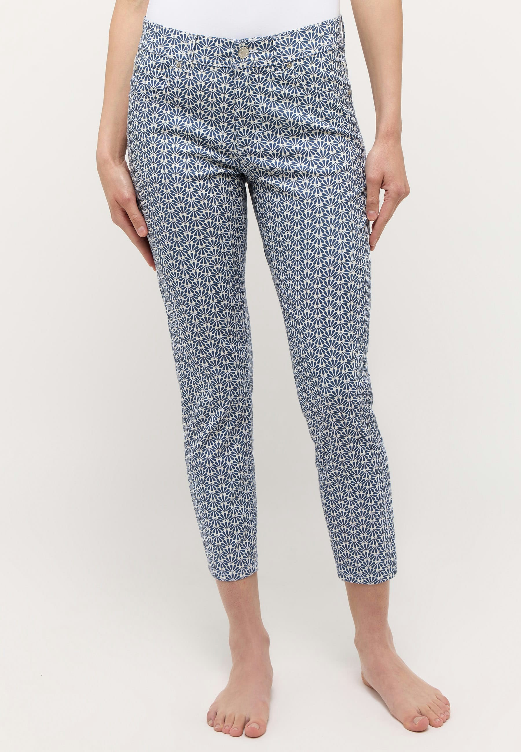 Hose Ornella mit Blumenmuster