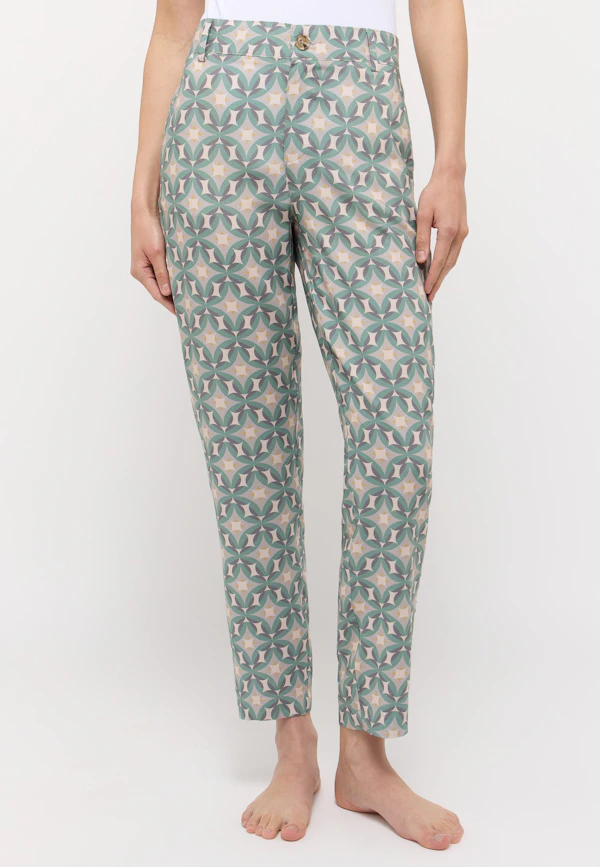 Hose Louisa Chino mit Satin-Optik