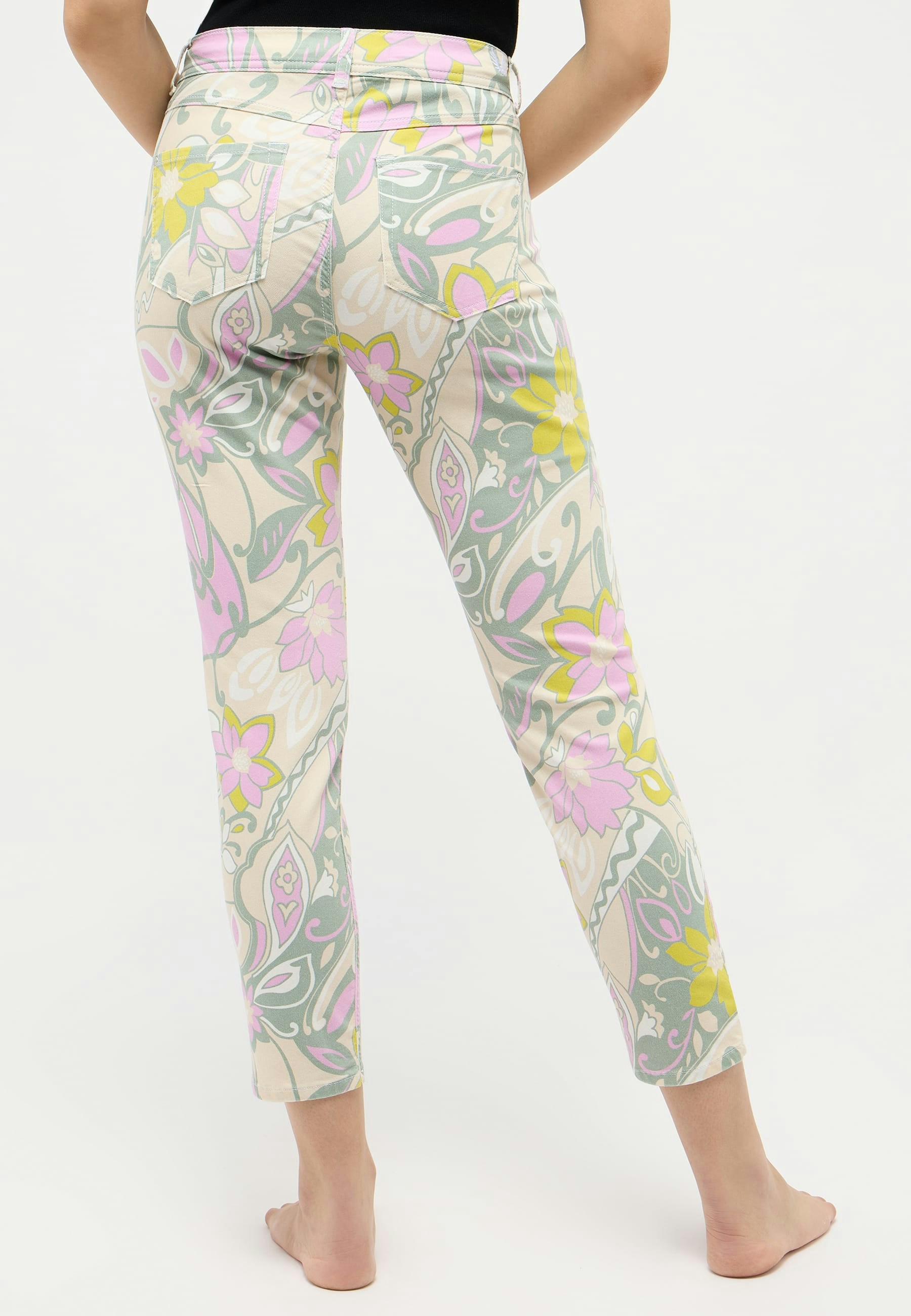 Hose Ornella mit Blumen-Print