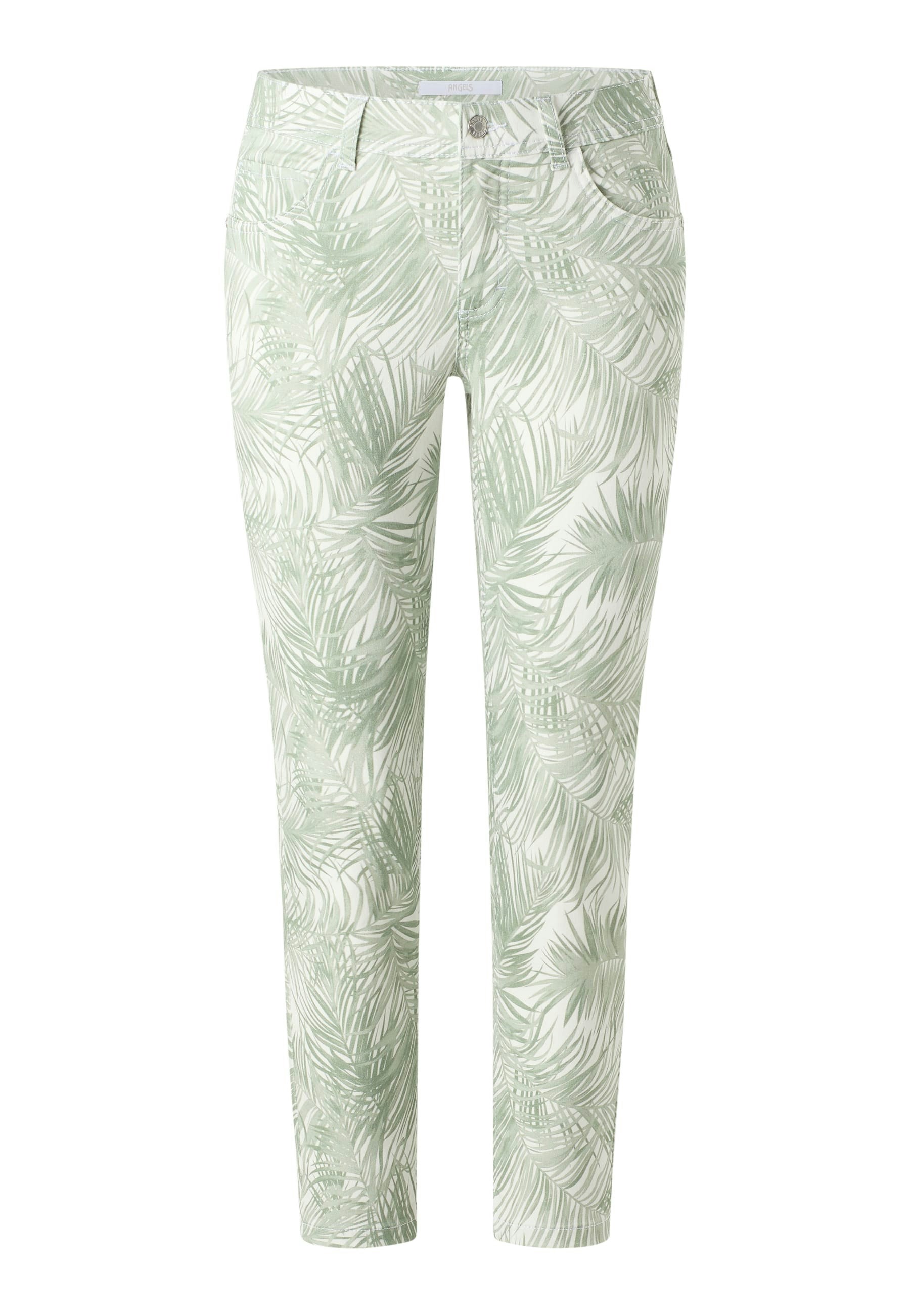 Hose Ornella mit Palmenprint