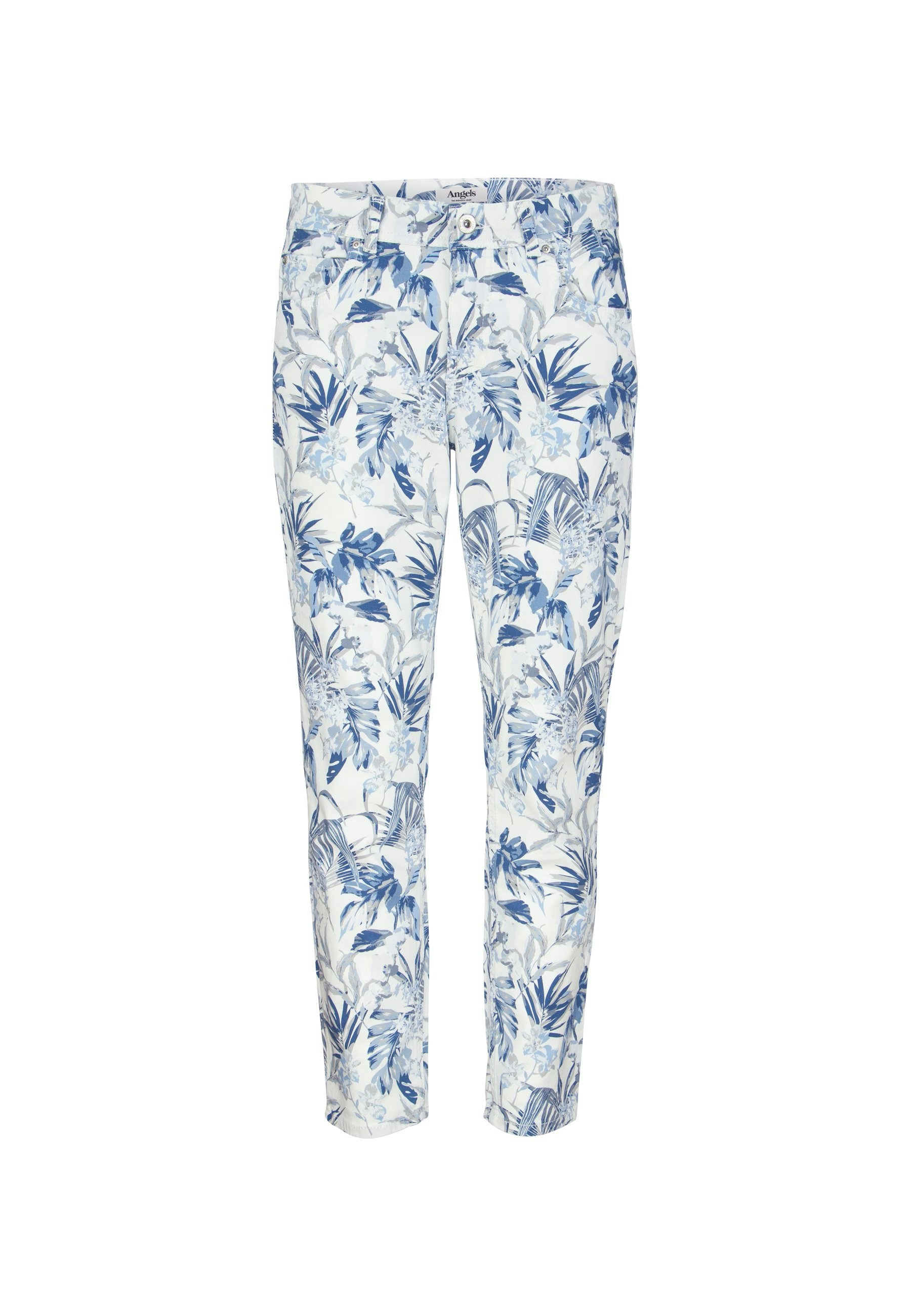 Jeans Ornella mit Palmen-Print