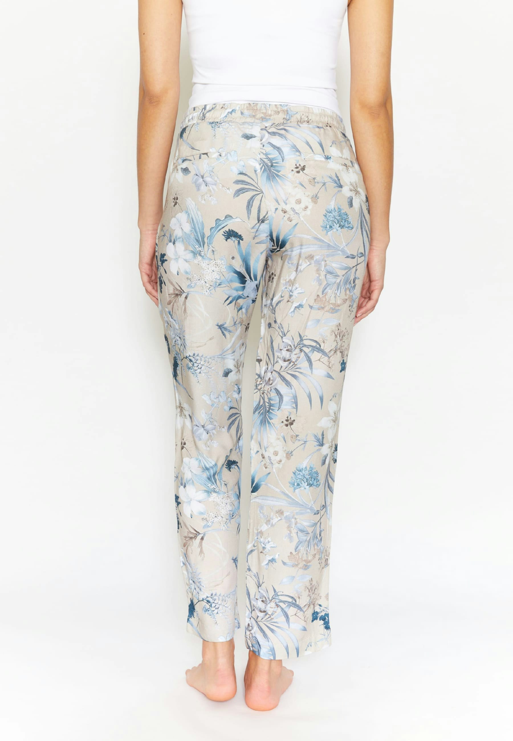 Elastic waist pants Louisa Jump Pleat