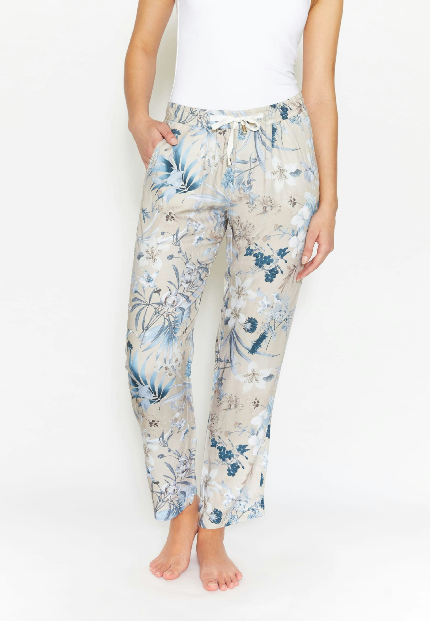 Elastic waist pants Louisa Jump Pleat