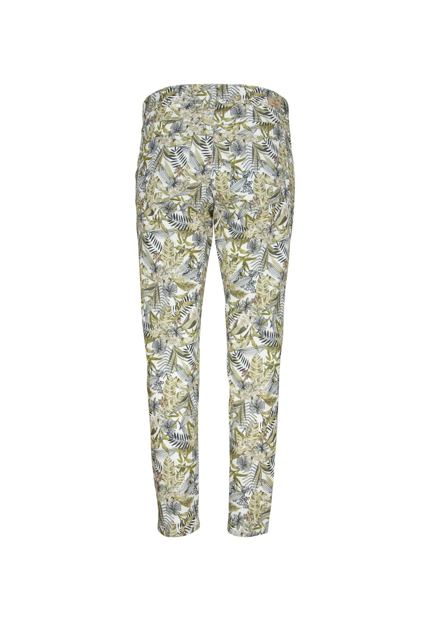 Hose Ornella mit tropischem Print