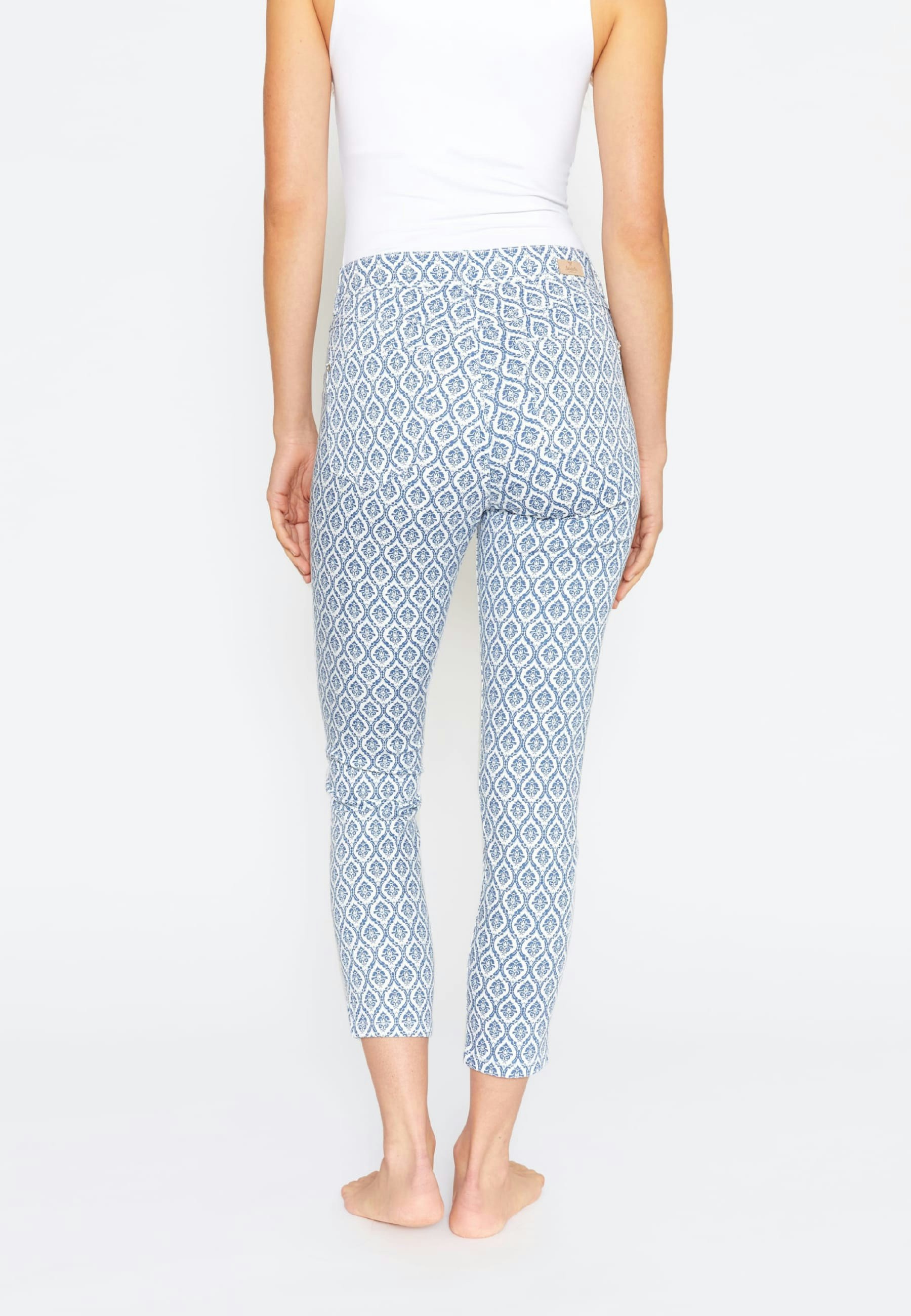 Hose Ornella mit Ornament Print
