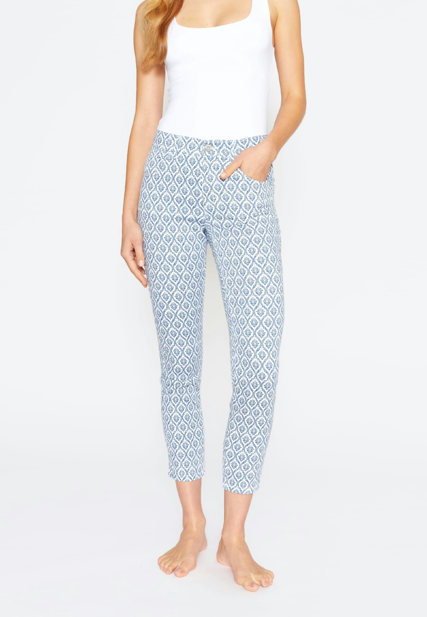 Hose Ornella mit Ornament Print