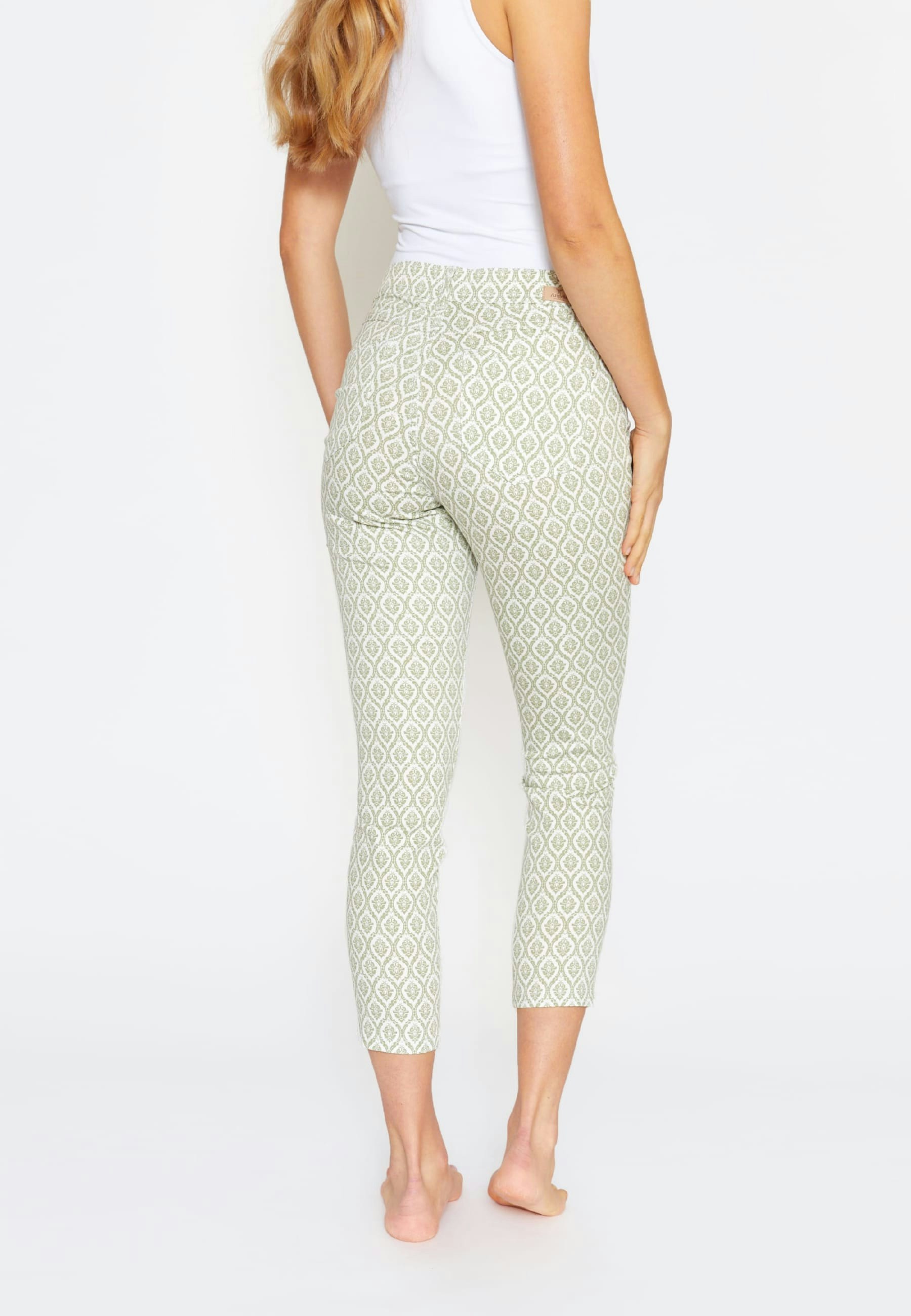 Hose Ornella mit Ornament Print