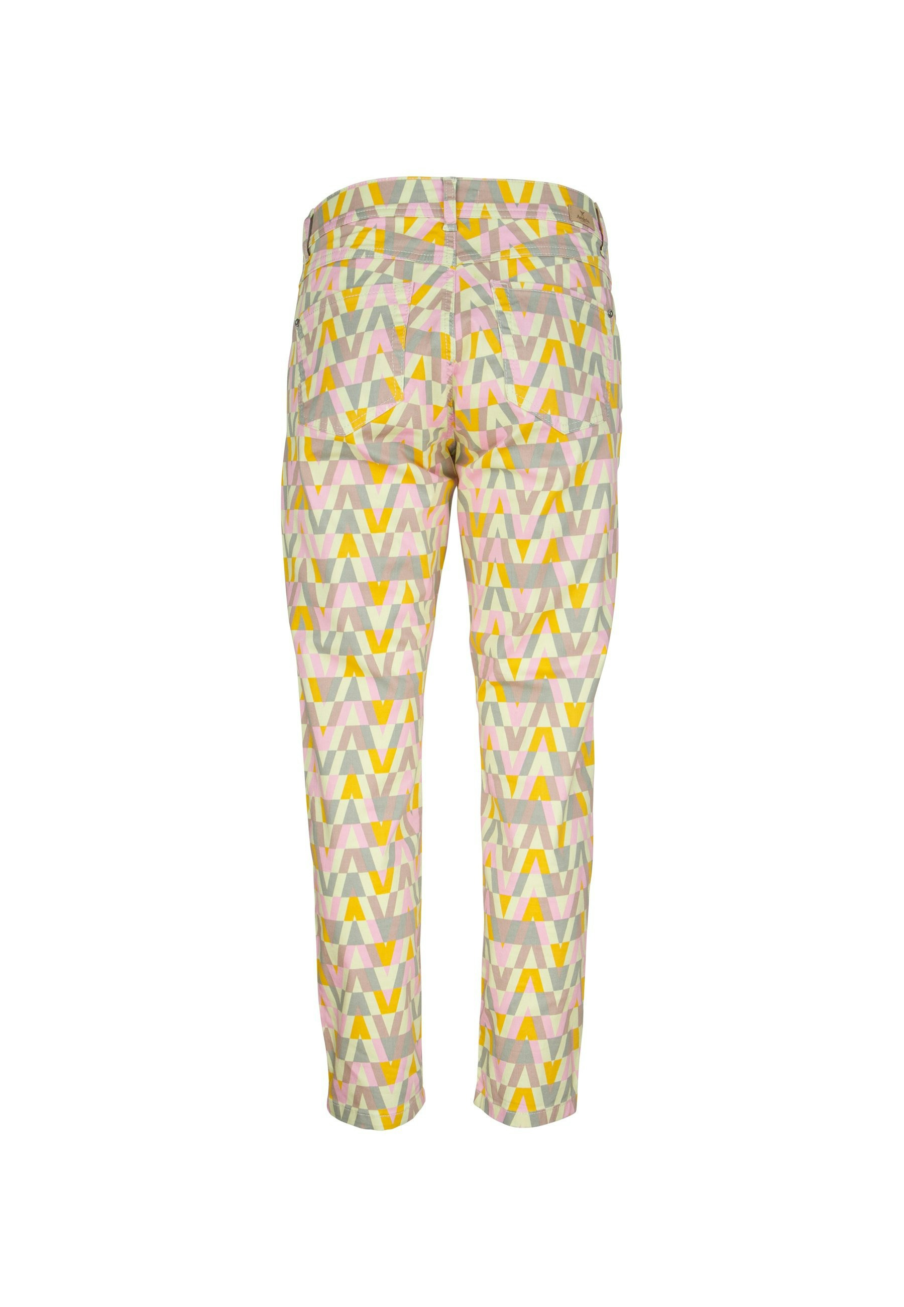 Pants Ornella with retro print