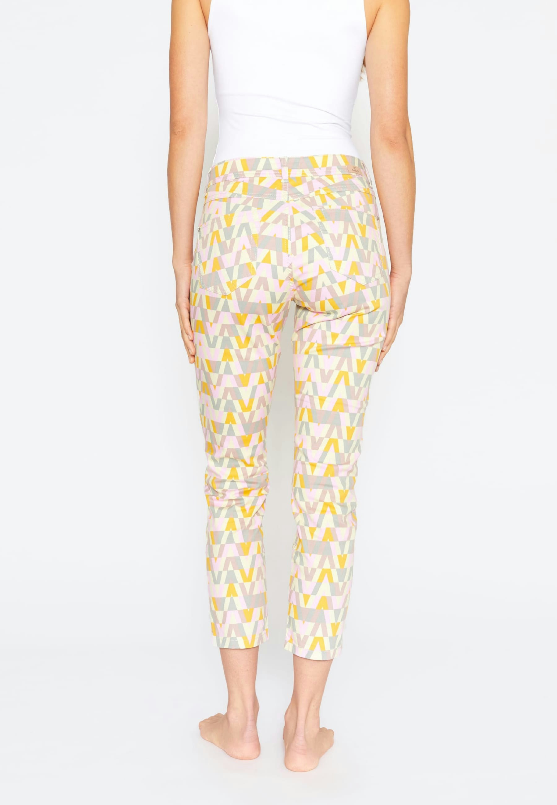 Pants Ornella with retro print