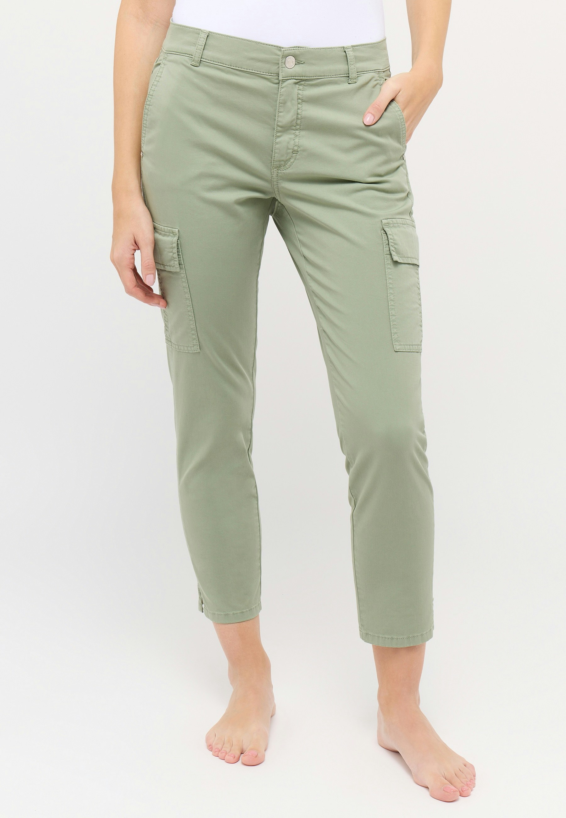 Hose Cici Crop Slit Cargo mit Summer Cotton