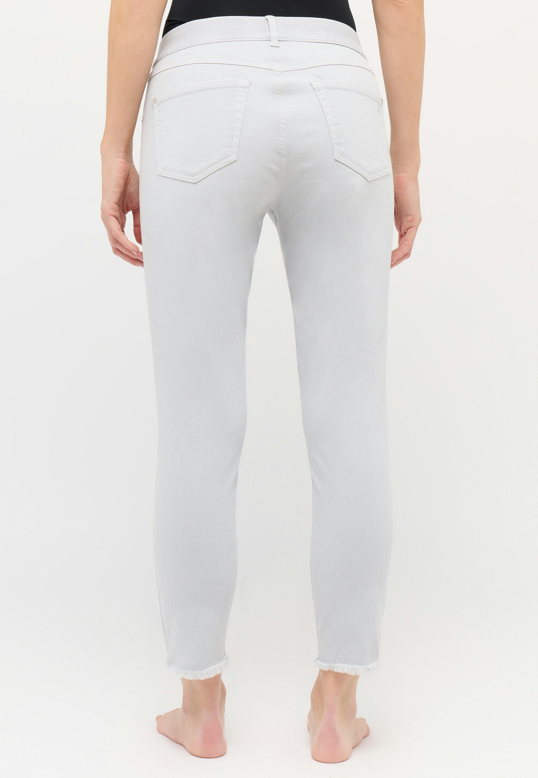 Jeans One Size Crop Fringe